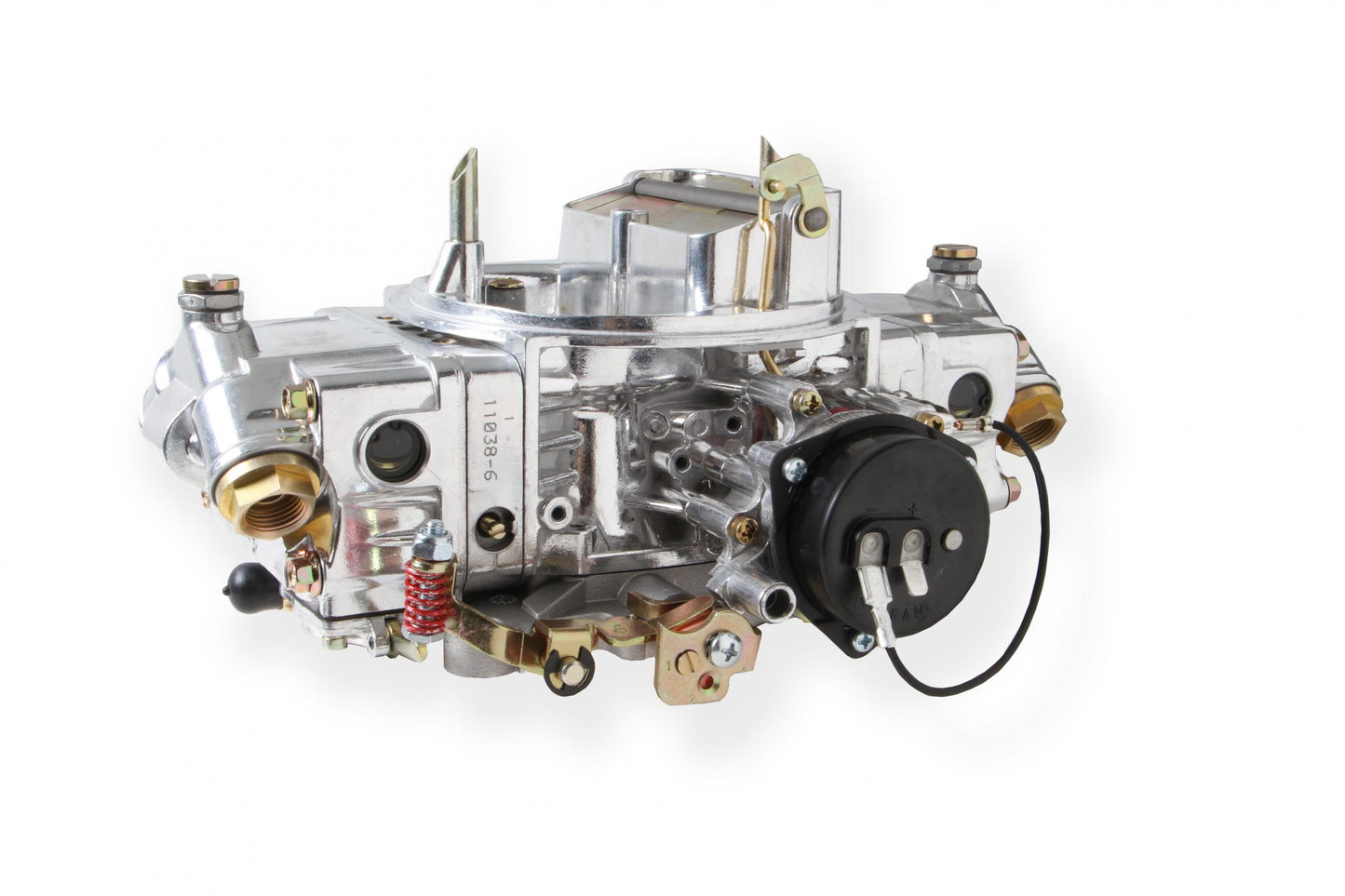 Aluminum Double Pumper Carburetor 750 CFM 4150 Mechanical Secondaries Shiny Gasoline Holley-6