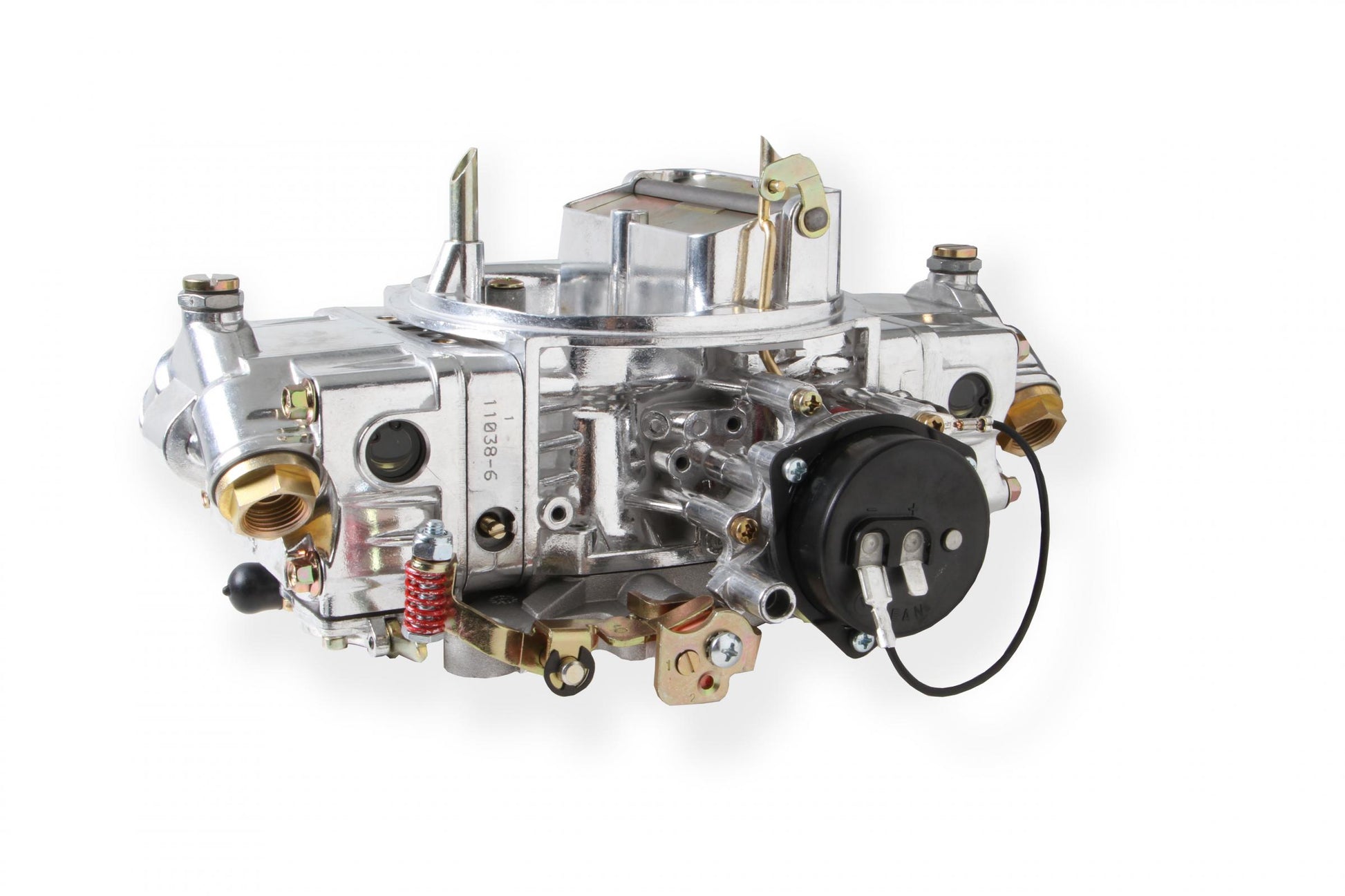 Aluminum Double Pumper Carburetor 750 CFM 4150 Mechanical Secondaries Shiny Gasoline Holley-6