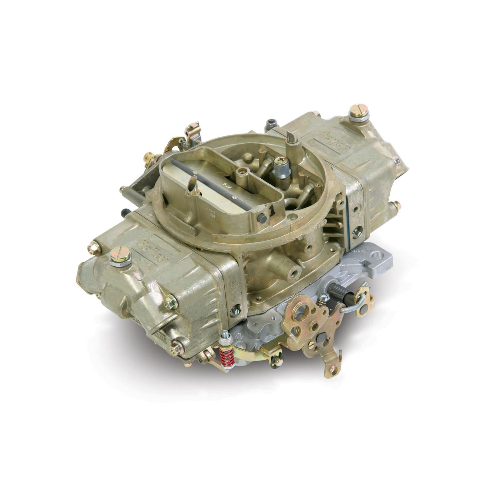 Double Pumper Carburetor 850 CFM 4150 Mechanical Secondaries Gold Dichromate Gasoline Holley-8