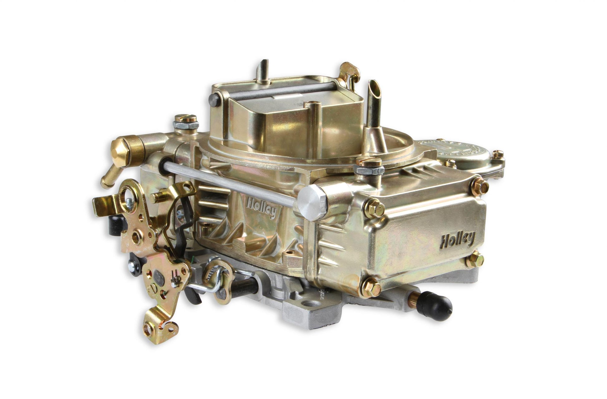Classic Carburetor 390 CFM 4160 Vacuum Secondaries Gold Dichromate Gasoline Holley-1
