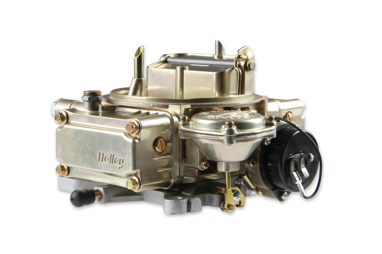 Classic Carburetor 390 CFM 4160 Vacuum Secondaries Gold Dichromate Gasoline Holley-3