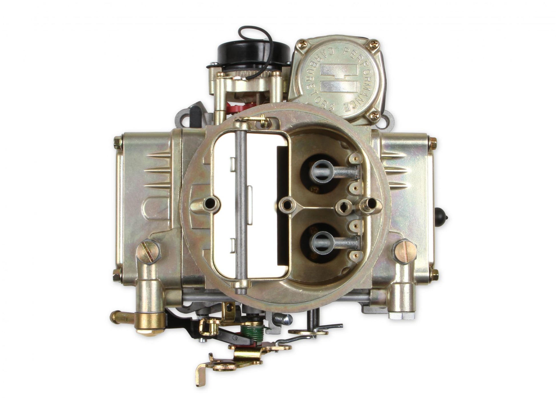 Classic Carburetor 390 CFM 4160 Vacuum Secondaries Gold Dichromate Gasoline Holley-5