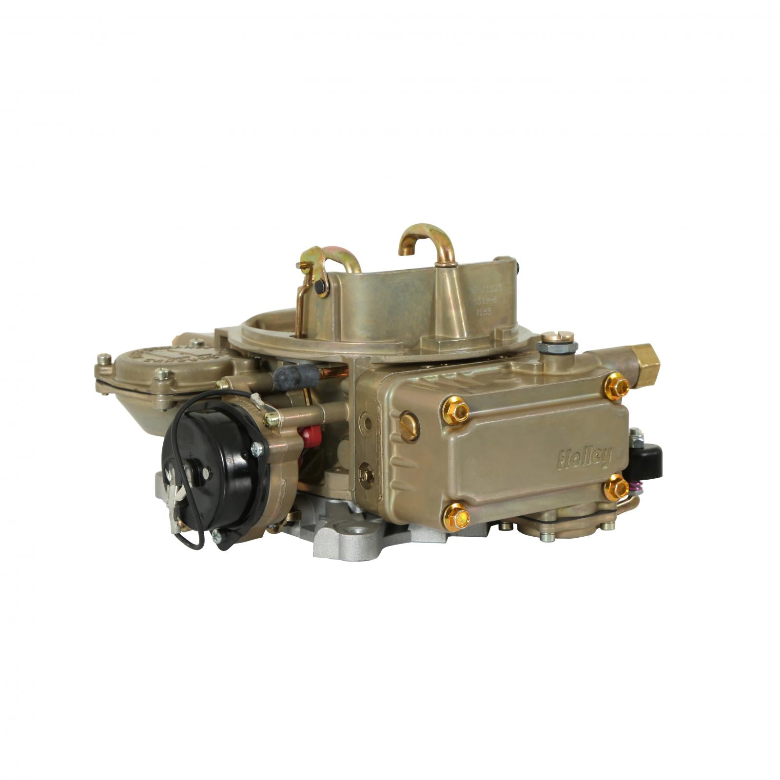 Marine Carburetor 600 CFM 4160 Vacuum Secondaries Gold Dichromate Gasoline Holley-1