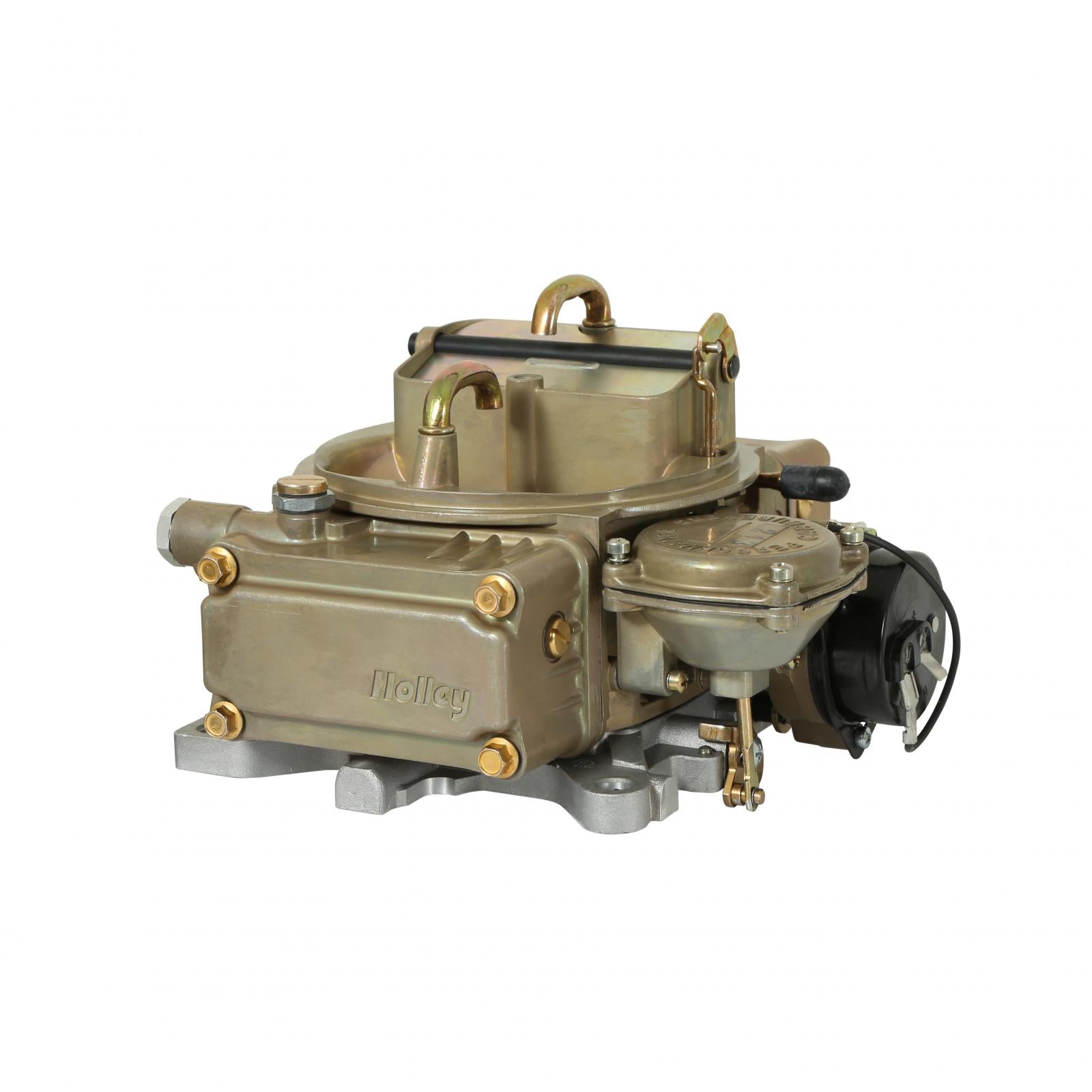 Marine Carburetor 600 CFM 4160 Vacuum Secondaries Gold Dichromate Gasoline Holley-4