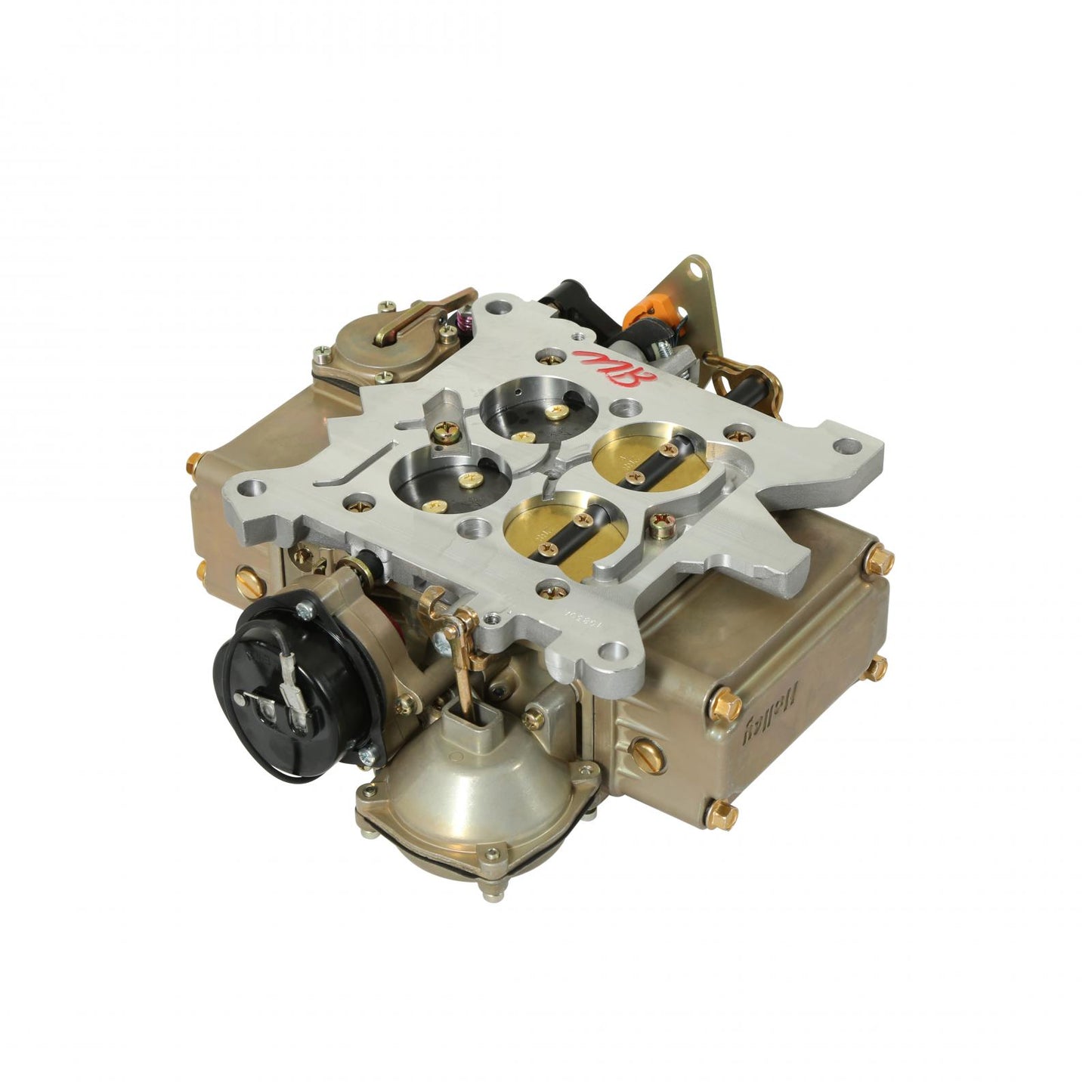 Marine Carburetor 600 CFM 4160 Vacuum Secondaries Gold Dichromate Gasoline Holley-6