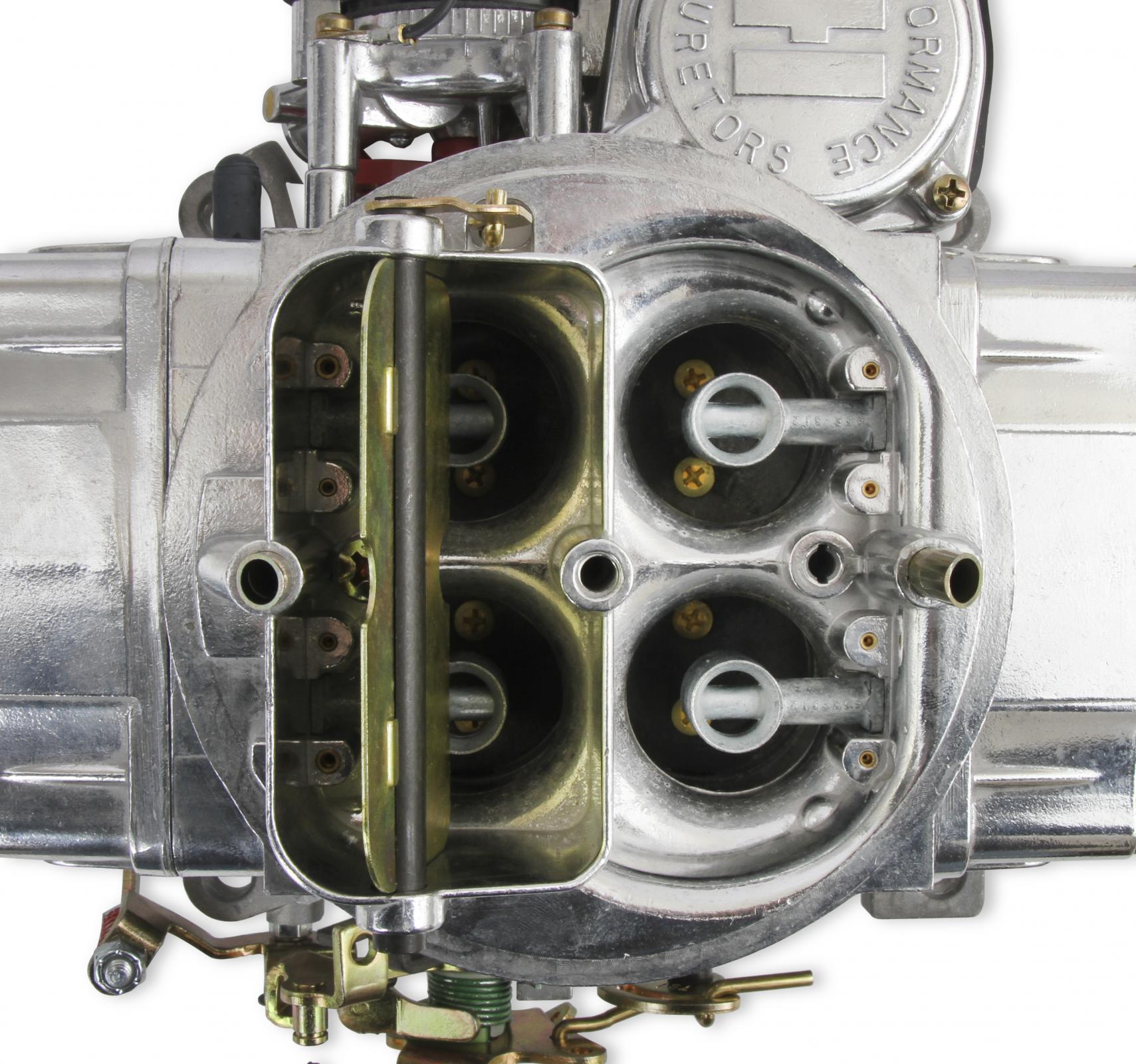 Classic Carburetor 600 CFM 4160 Vacuum Secondaries Shiny Gasoline Holley-4