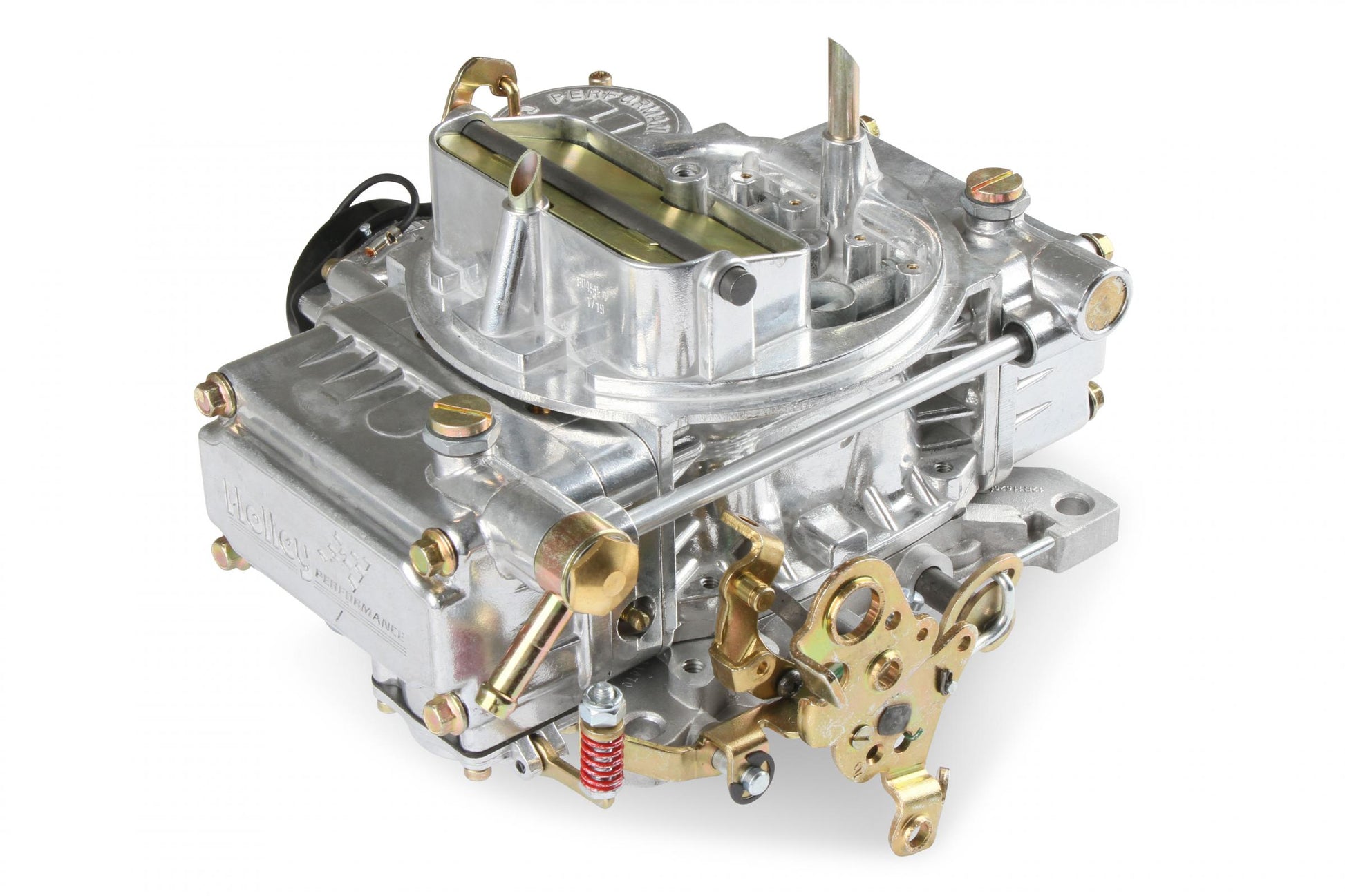 Classic Carburetor 750 CFM 4160 Fuel Inlet Single Vacuum Secondaries Choke Type Electric Shiny Gasoline Holley-2