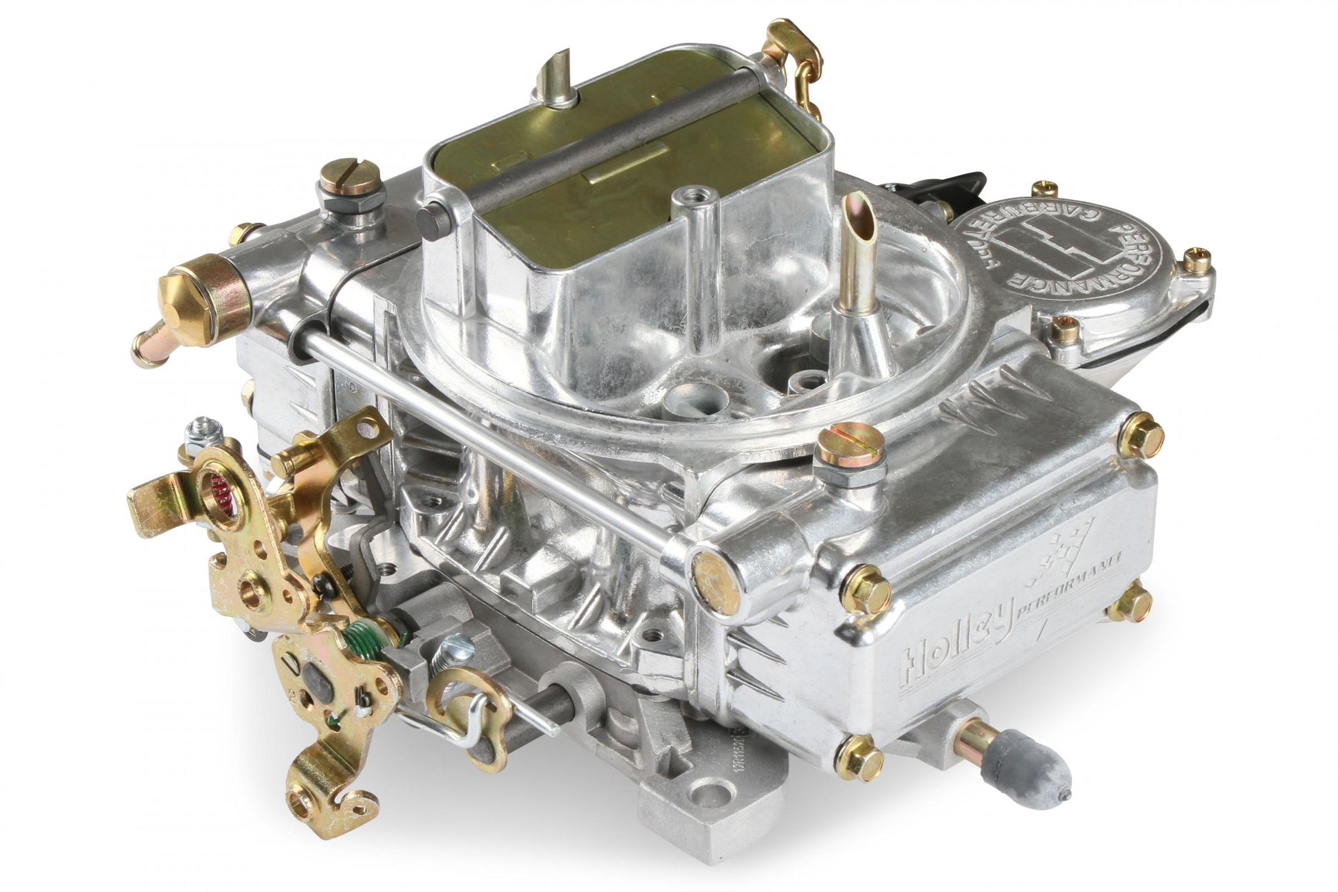 Classic Carburetor 750 CFM 4160 Fuel Inlet Single Vacuum Secondaries Choke Type Electric Shiny Gasoline Holley-3