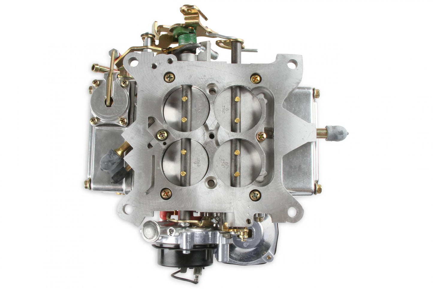 Classic Carburetor 750 CFM 4160 Fuel Inlet Single Vacuum Secondaries Choke Type Electric Shiny Gasoline Holley-10