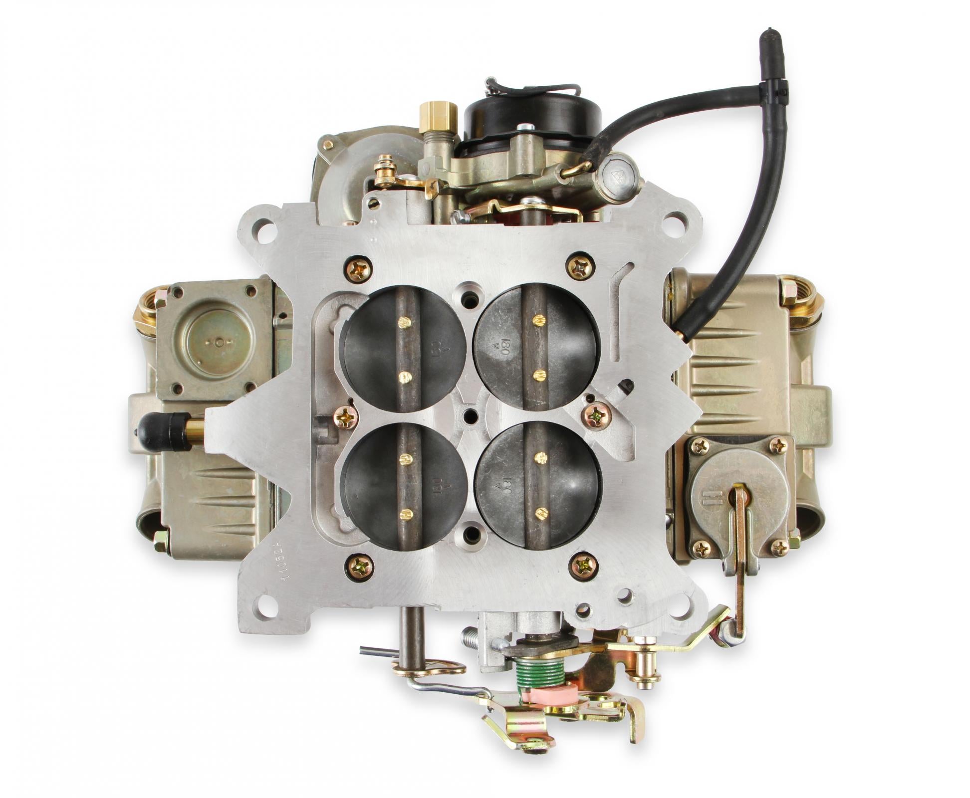 Classic Carburetor 850 CFM 4150 Vacuum Secondaries Gold Dichromate Gasoline Holley-11