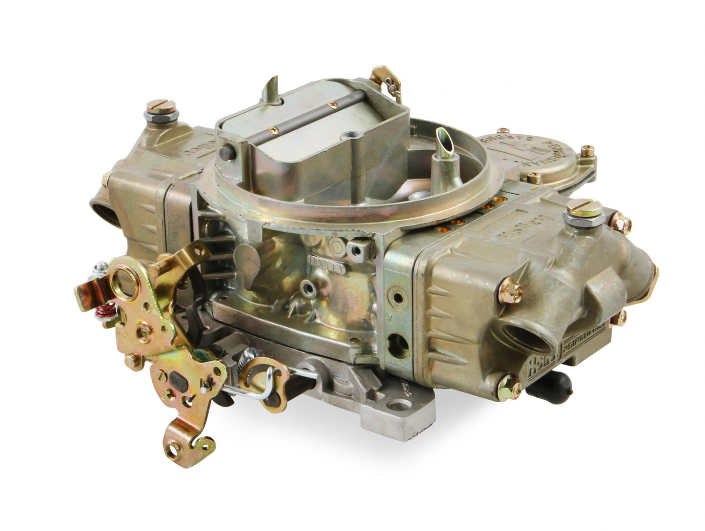 Classic Carburetor 850 CFM 4150 Vacuum Secondaries Gold Dichromate Gasoline Holley-3