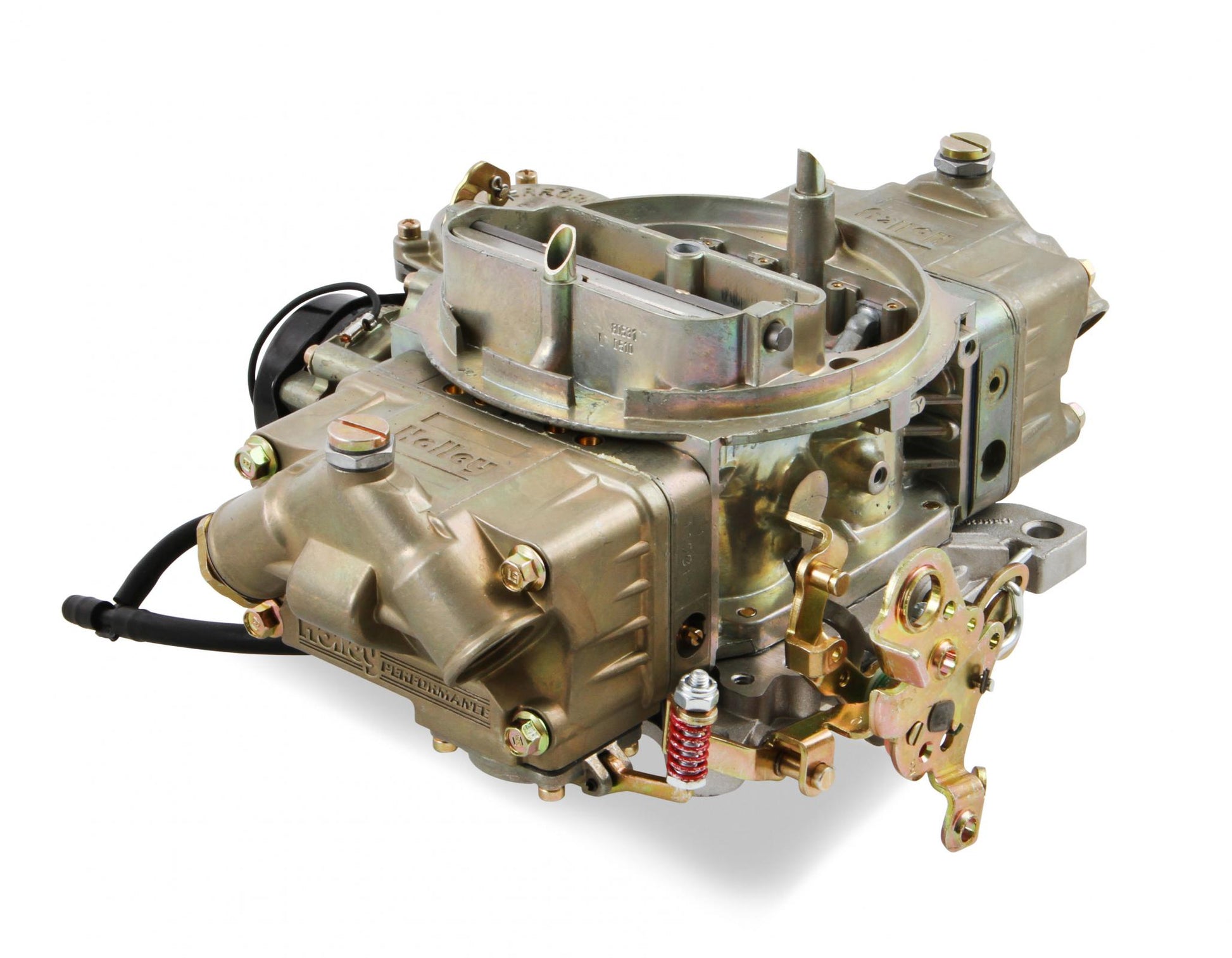 Classic Carburetor 850 CFM 4150 Vacuum Secondaries Gold Dichromate Gasoline Holley-4