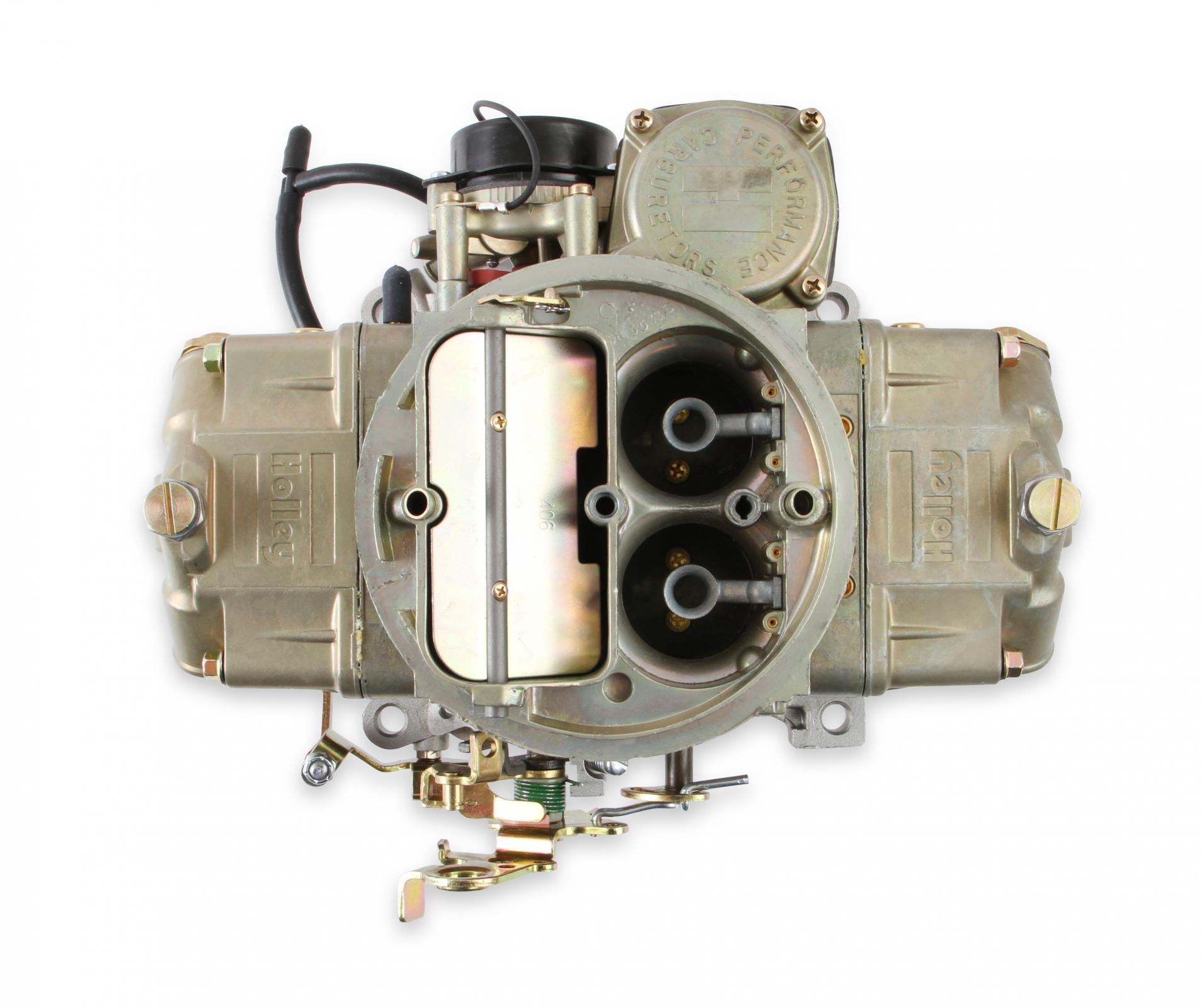 Classic Carburetor 850 CFM 4150 Vacuum Secondaries Gold Dichromate Gasoline Holley-10