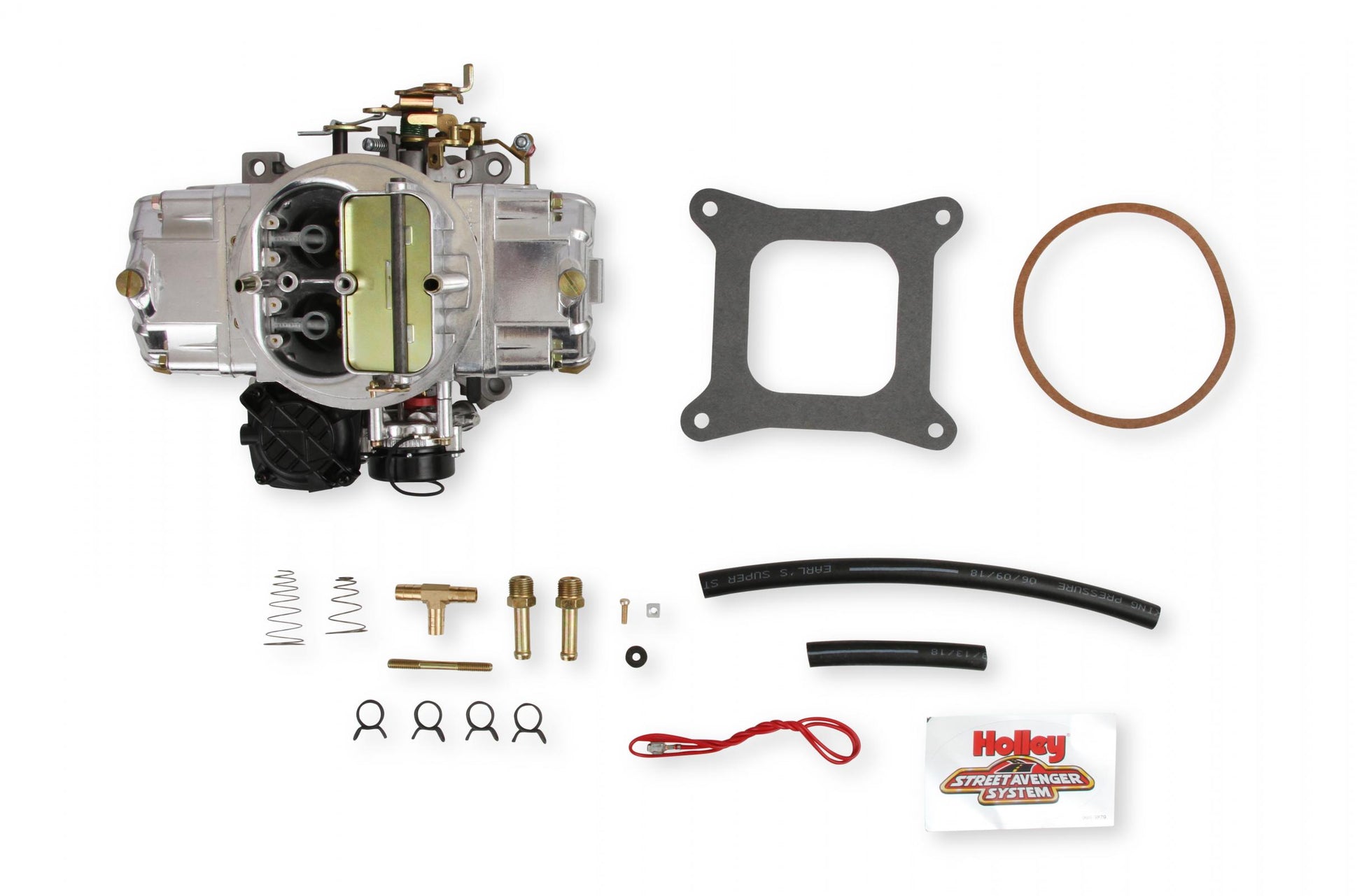 Street Avenger Carburetor 570 CFM 4150 Vacuum Secondaries Shiny Gasoline Holley-11
