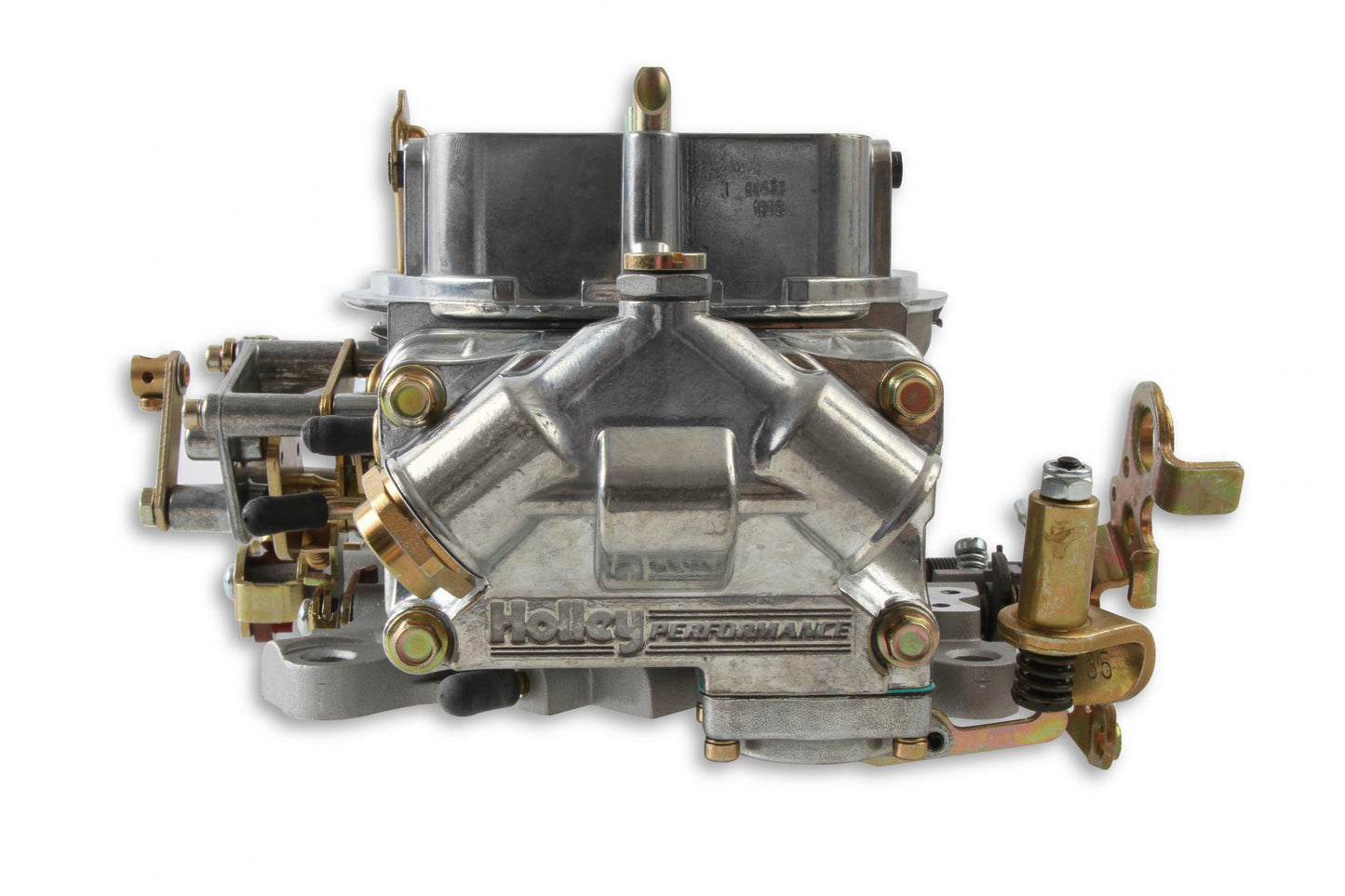 Supercharger Double Pumper Carburetor Draw-Thru 750 CFM 4150 Mechanical Secondaries Shiny Gasoline Holley-2