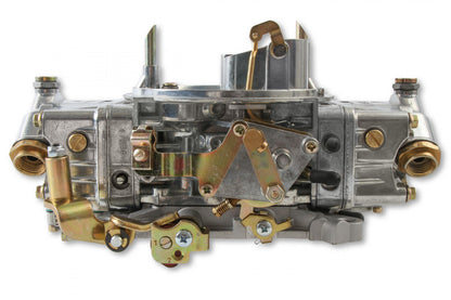 Supercharger Double Pumper Carburetor Draw-Thru 750 CFM 4150 Mechanical Secondaries Shiny Gasoline Holley-3