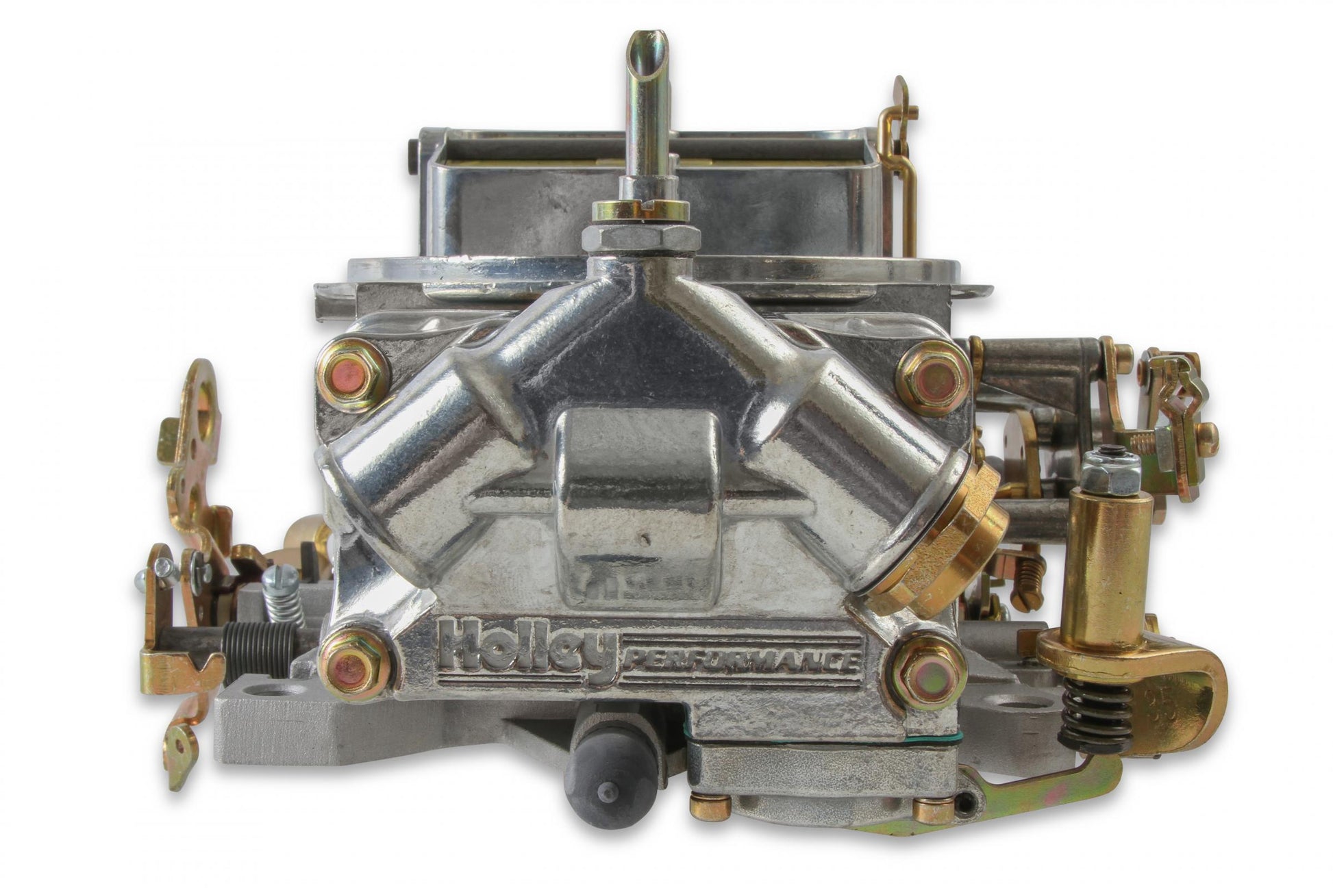 Supercharger Double Pumper Carburetor Draw-Thru 750 CFM 4150 Mechanical Secondaries Shiny Gasoline Holley-5