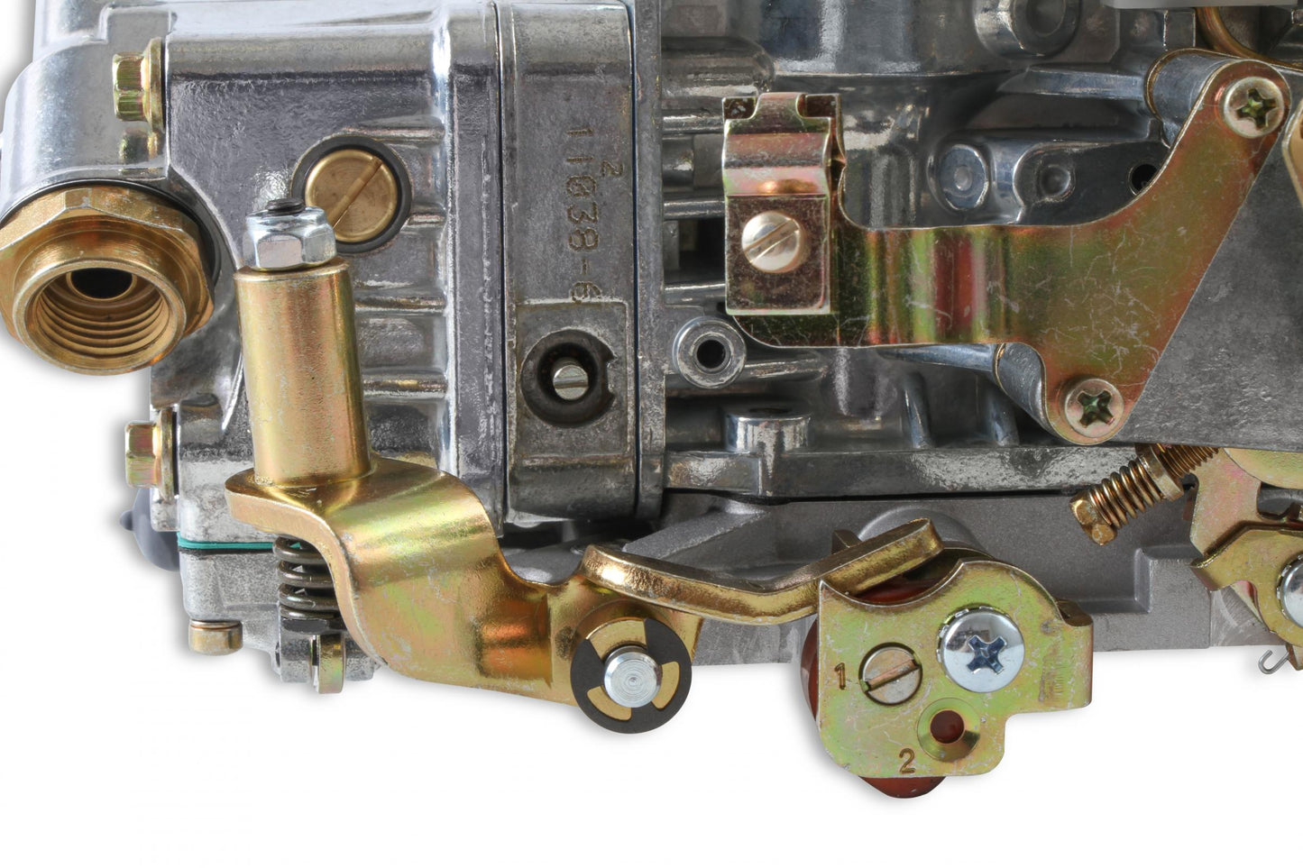 Supercharger Double Pumper Carburetor Draw-Thru 750 CFM 4150 Mechanical Secondaries Shiny Gasoline Holley-6