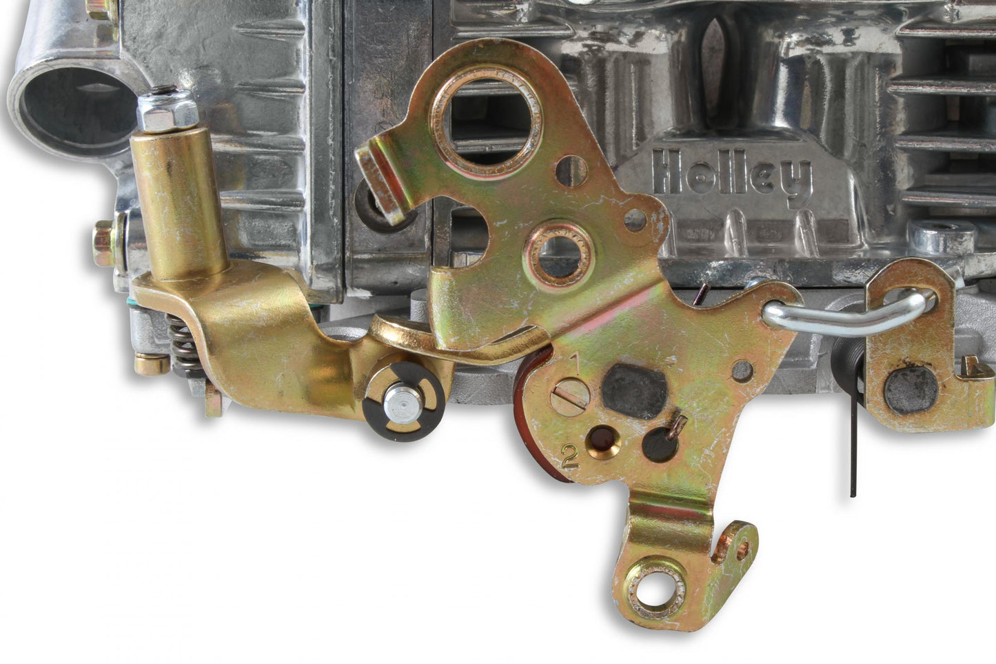 Supercharger Double Pumper Carburetor Draw-Thru 750 CFM 4150 Mechanical Secondaries Shiny Gasoline Holley-7
