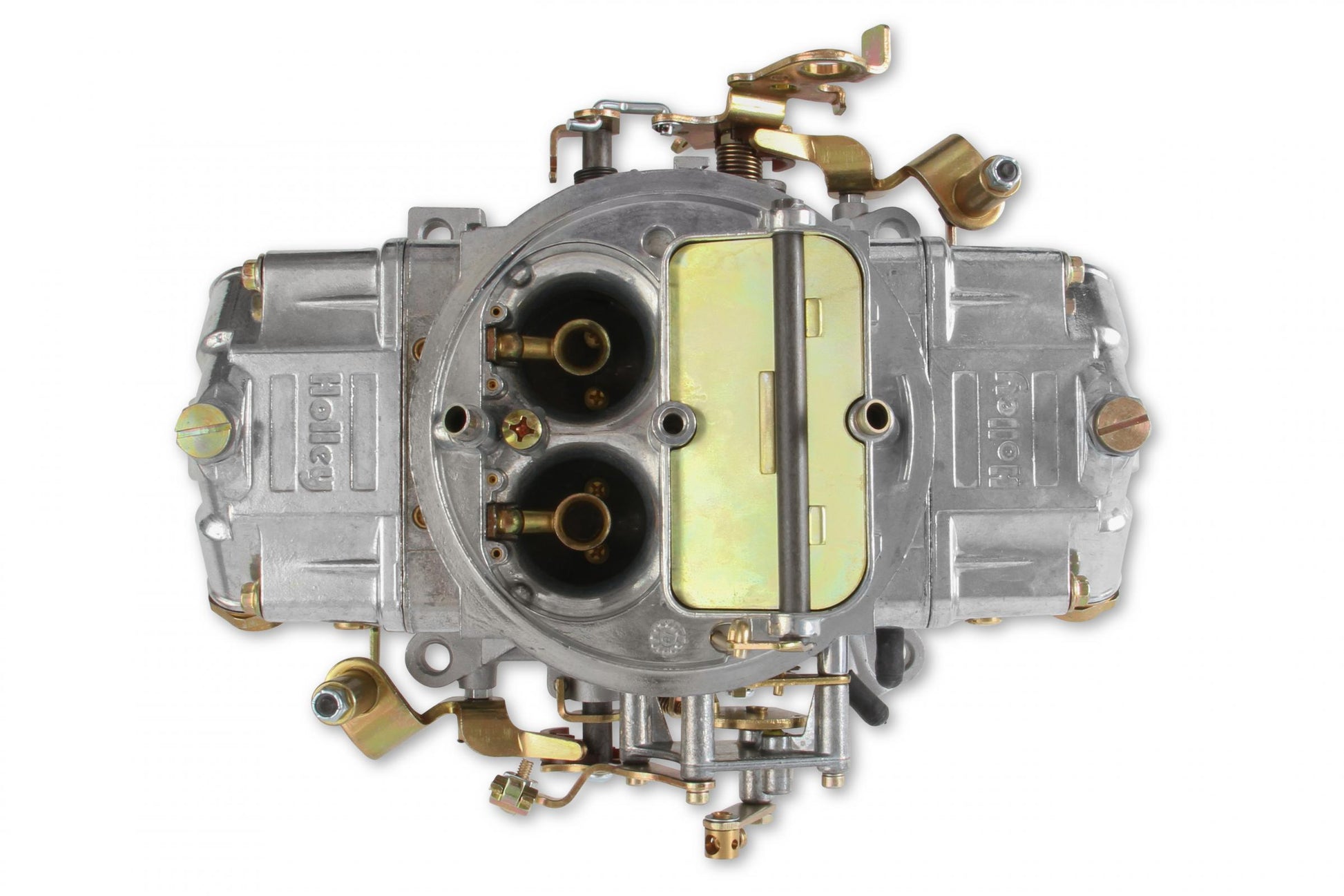 Supercharger Double Pumper Carburetor Draw-Thru 750 CFM 4150 Mechanical Secondaries Shiny Gasoline Holley-8