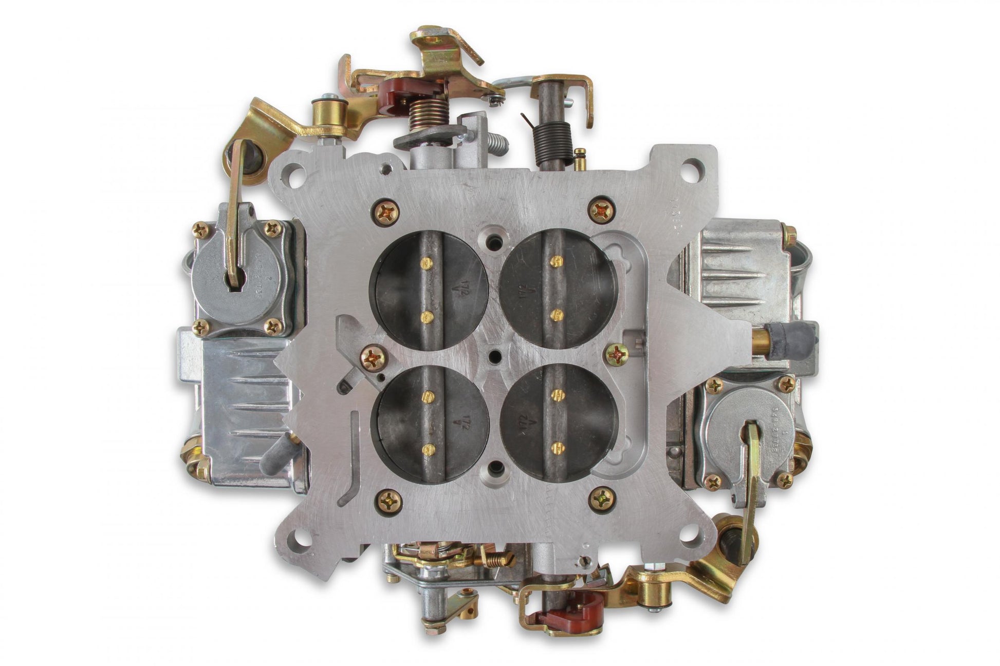 Supercharger Double Pumper Carburetor Draw-Thru 750 CFM 4150 Mechanical Secondaries Shiny Gasoline Holley-9