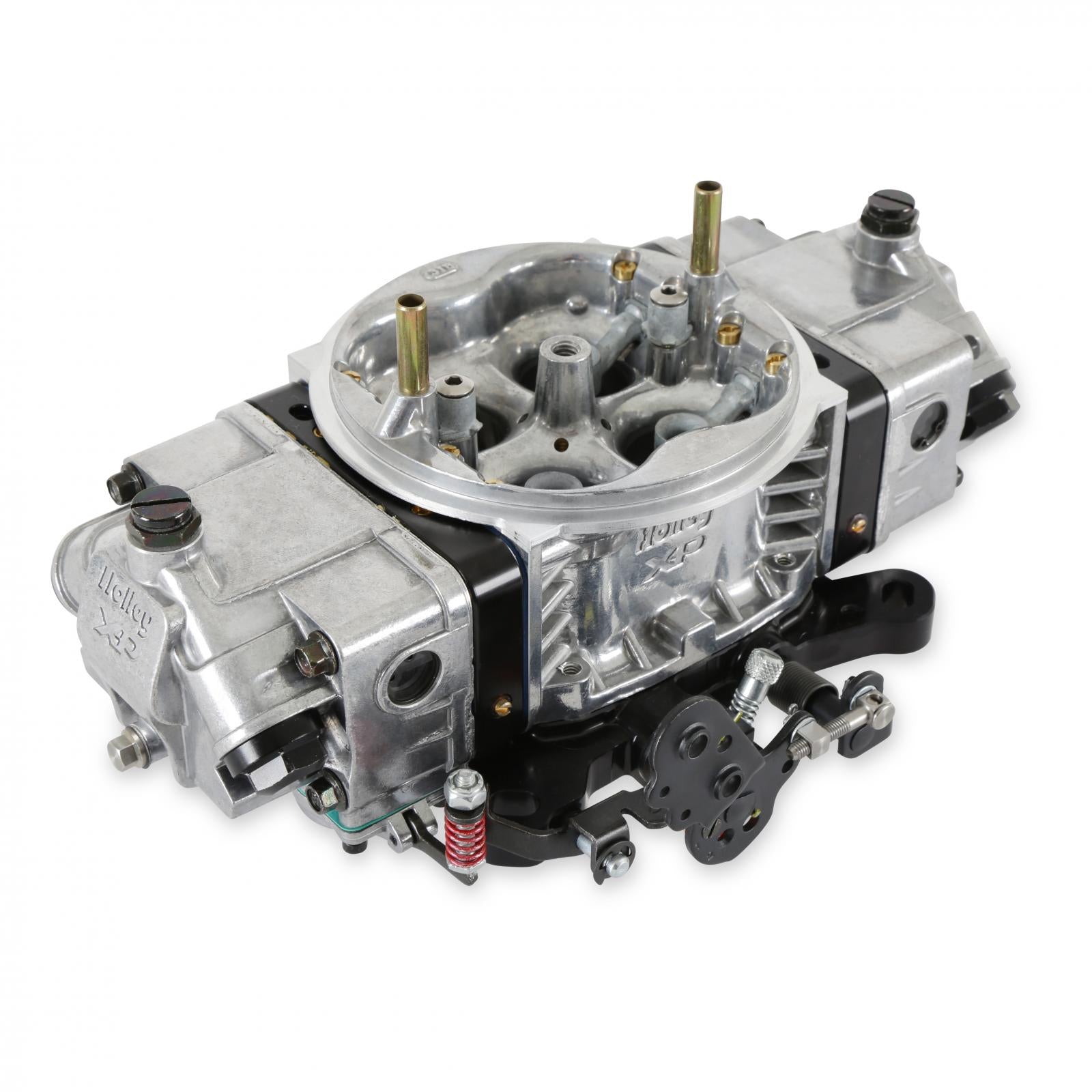 Supercharger XP Carburetor Draw-Thru 600 CFM 4150 Mechanical Secondaries Shiny Gasoline Holley-2