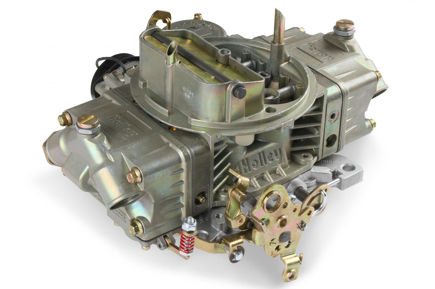 Classic Carburetor 650 CFM 4150 Vacuum Secondaries Gold Dichromate Gasoline Holley-2