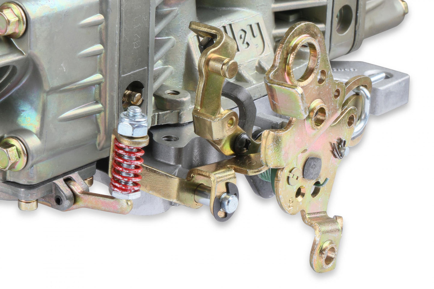 Classic Carburetor 650 CFM 4150 Vacuum Secondaries Gold Dichromate Gasoline Holley-8