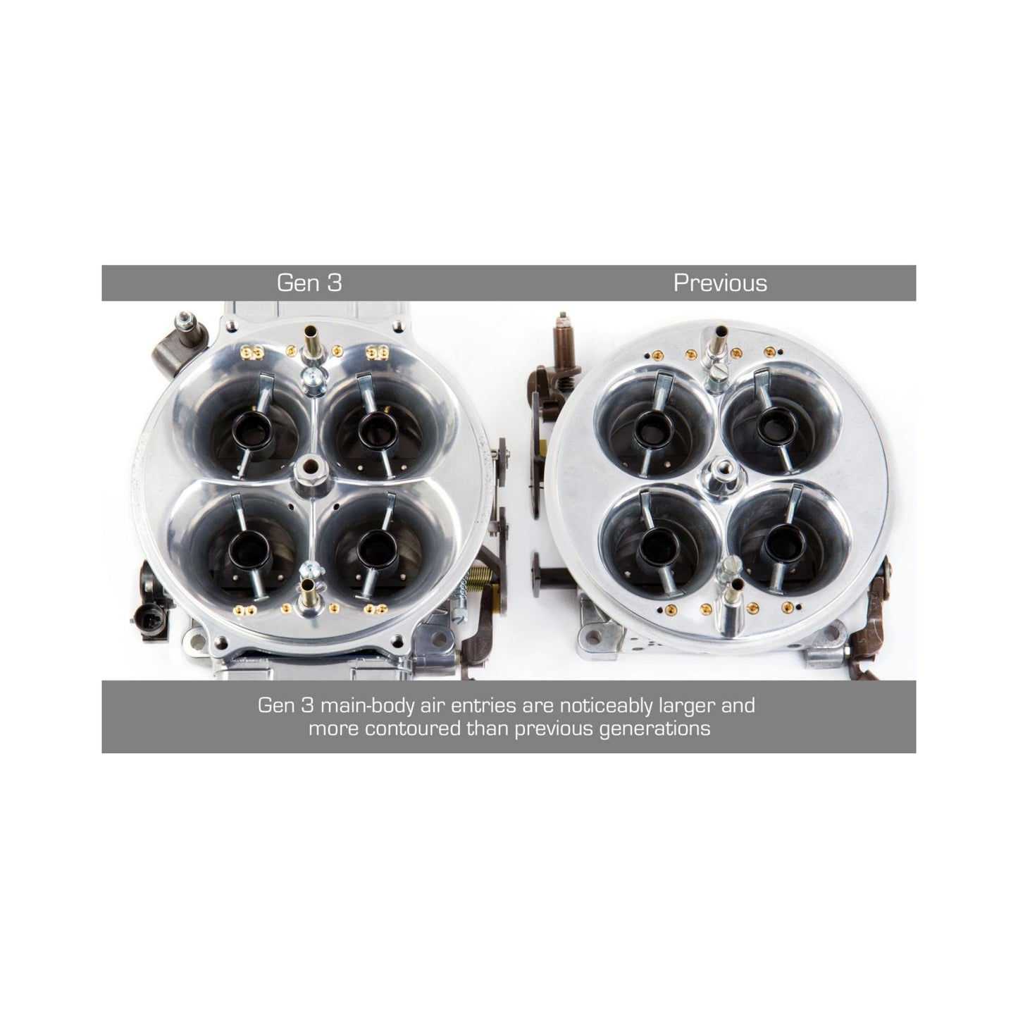 Gen 3 Ultra Dominator Carburetor 1475 CFM 4500 Mechanical Secondaries Shiny Gasoline Holley-2