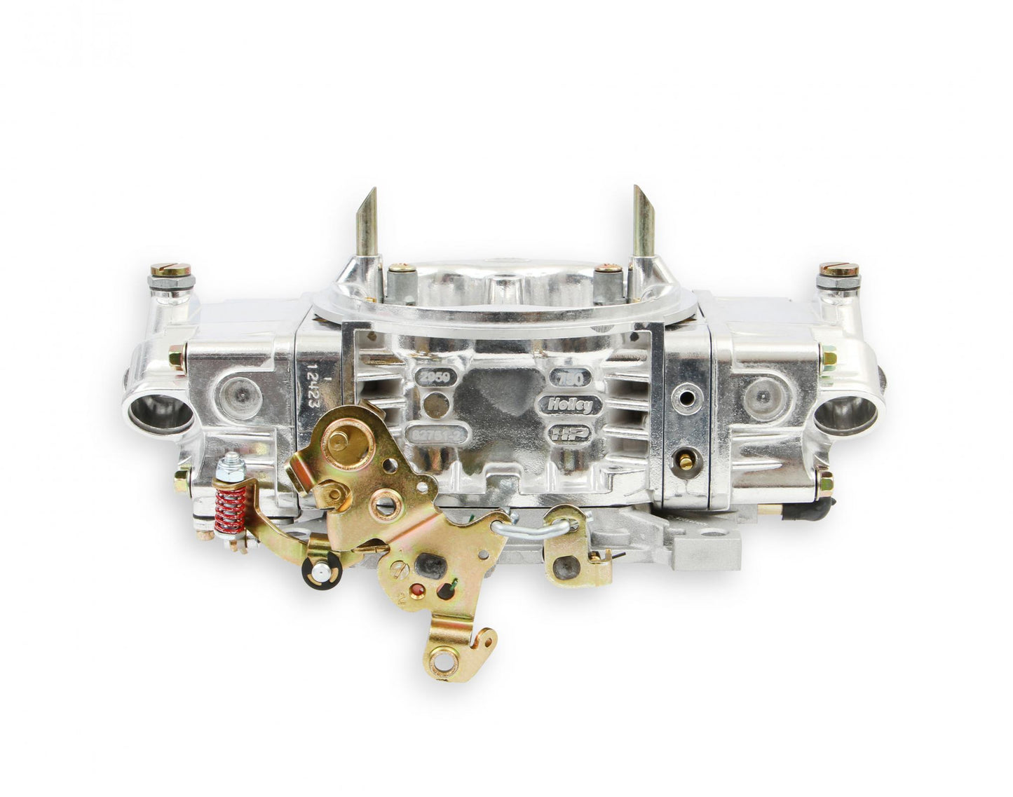 Aluminum Street HP Carburetor 650 CFM 4150 Mechanical Secondaries Shiny Gasoline Holley-2