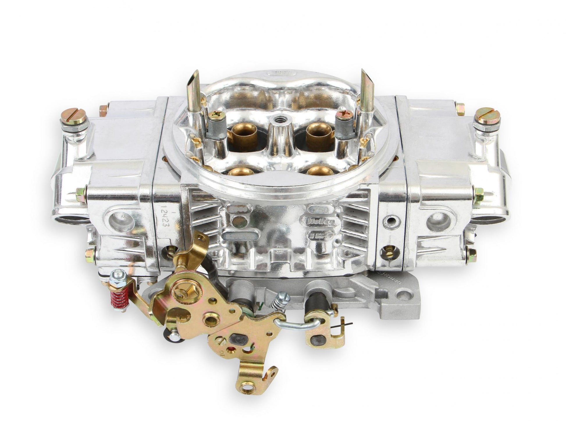 Aluminum Street HP Carburetor 650 CFM 4150 Mechanical Secondaries Shiny Gasoline Holley-3
