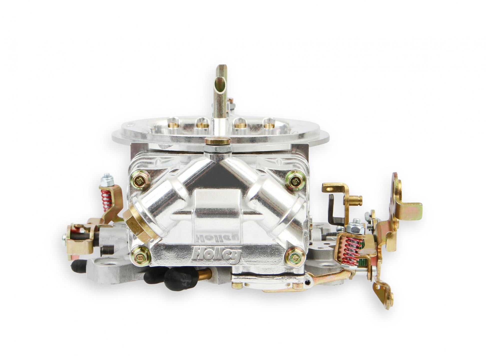 Aluminum Street HP Carburetor 650 CFM 4150 Mechanical Secondaries Shiny Gasoline Holley-4