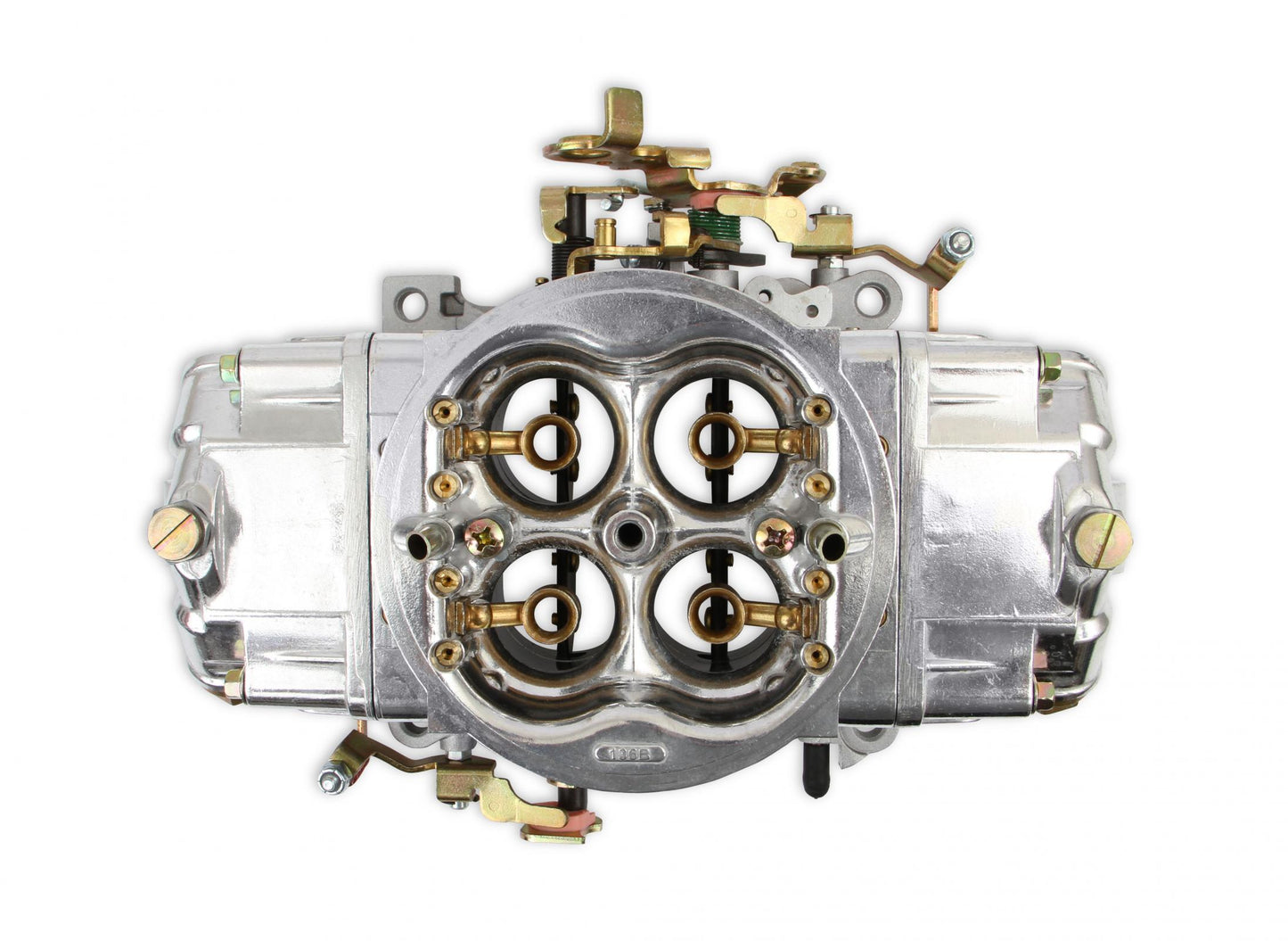 Aluminum Street HP Carburetor 650 CFM 4150 Mechanical Secondaries Shiny Gasoline Holley-9