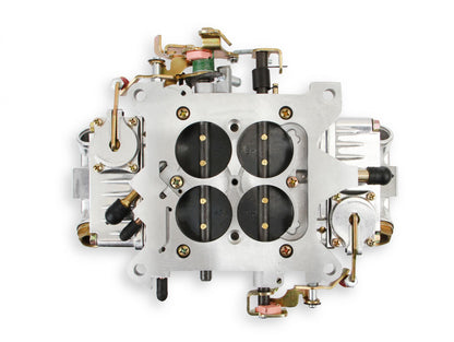 Aluminum Street HP Carburetor 650 CFM 4150 Mechanical Secondaries Shiny Gasoline Holley-10