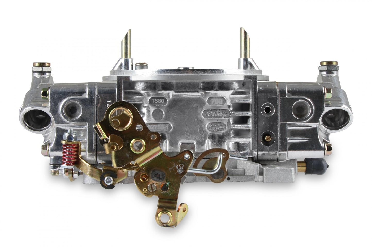 Aluminum Street HP Carburetor 750 CFM 4150 Vacuum Secondaries Shiny Gasoline Holley-1