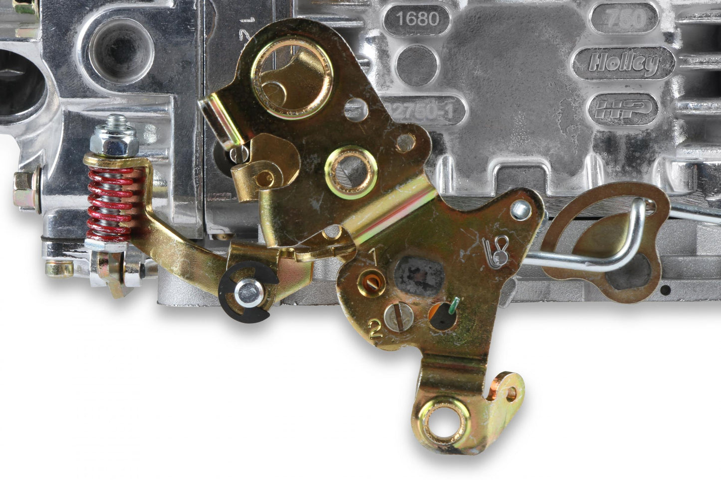 Aluminum Street HP Carburetor 750 CFM 4150 Vacuum Secondaries Shiny Gasoline Holley-2