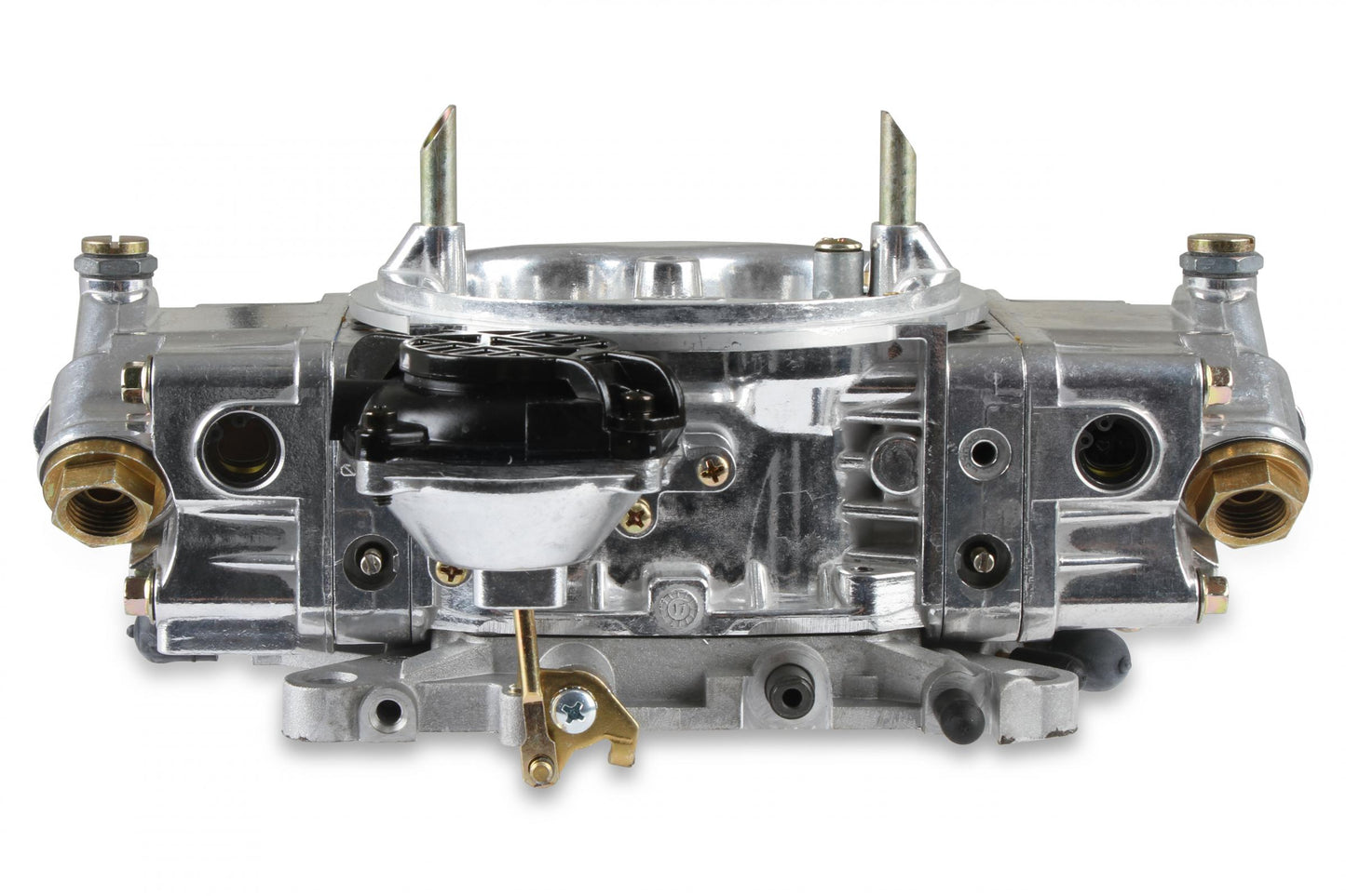 Aluminum Street HP Carburetor 750 CFM 4150 Vacuum Secondaries Shiny Gasoline Holley-4