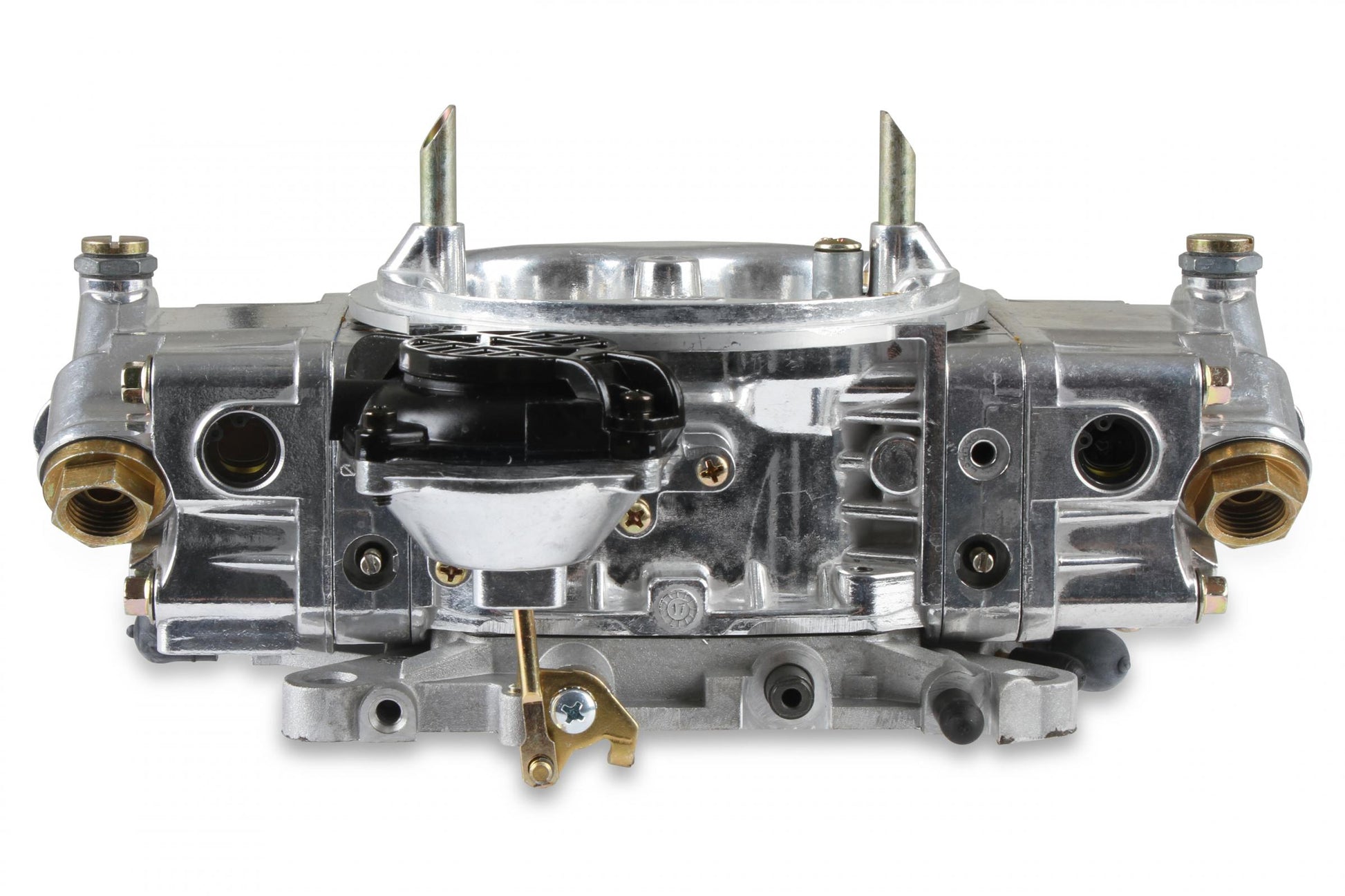 Aluminum Street HP Carburetor 750 CFM 4150 Vacuum Secondaries Shiny Gasoline Holley-4