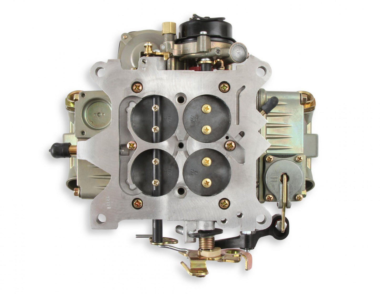 Marine Carburetor 750 CFM 4150 Vacuum Secondaries Gold Dichromate Gasoline Holley-2