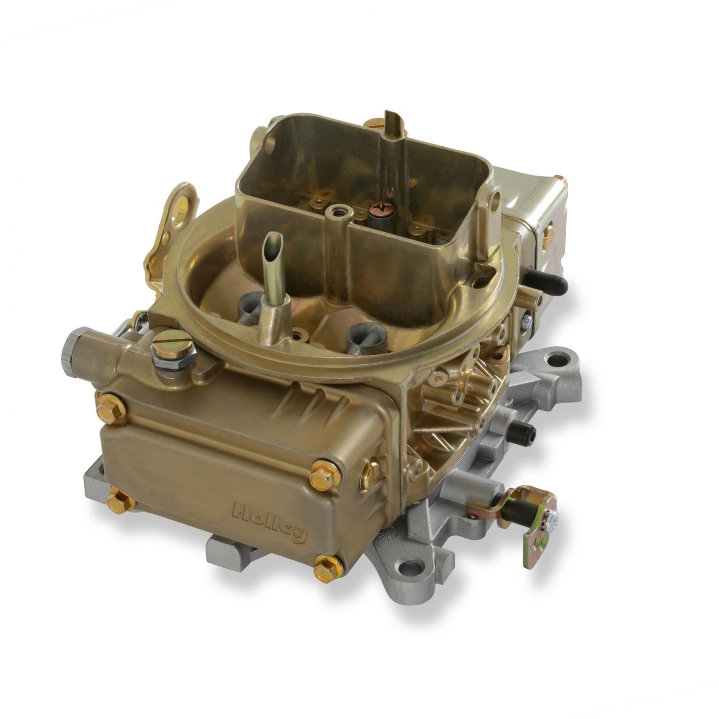Tunnel Ram Carburetor 450 CFM 4160 Mechanical Secondaries Gold Dichromate Gasoline Holley-5