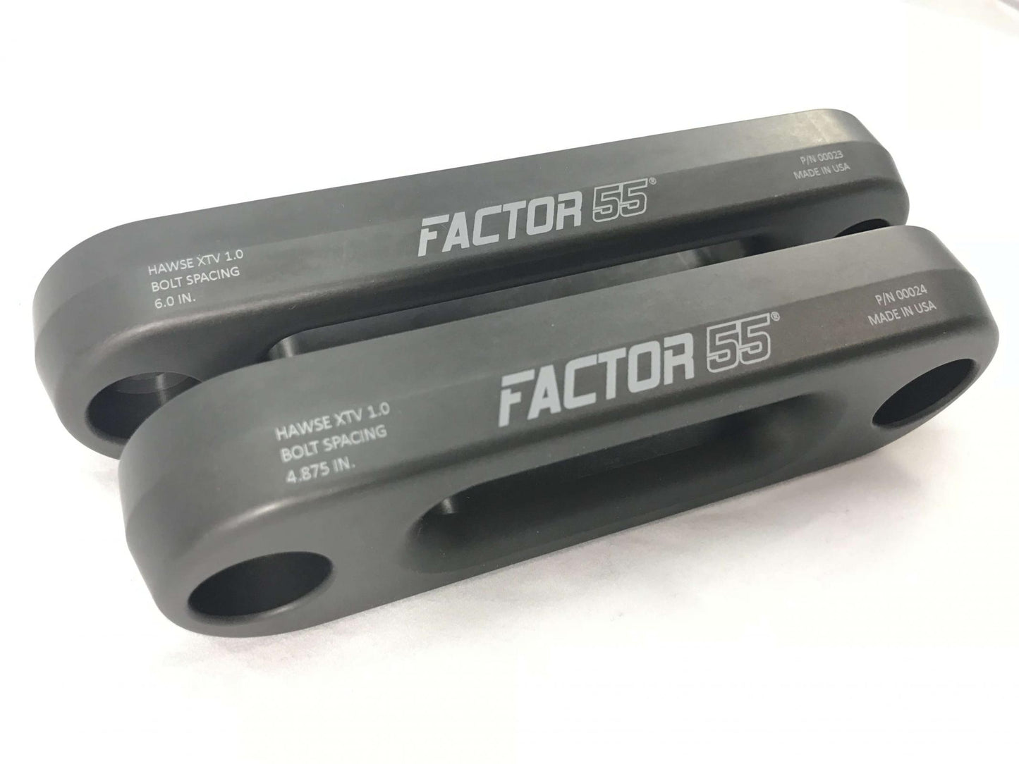 Factor 55 XTV Hawse Fairlead 4.875 Inch Powersports UTV/ATV Gun Metal Gray Factor 55