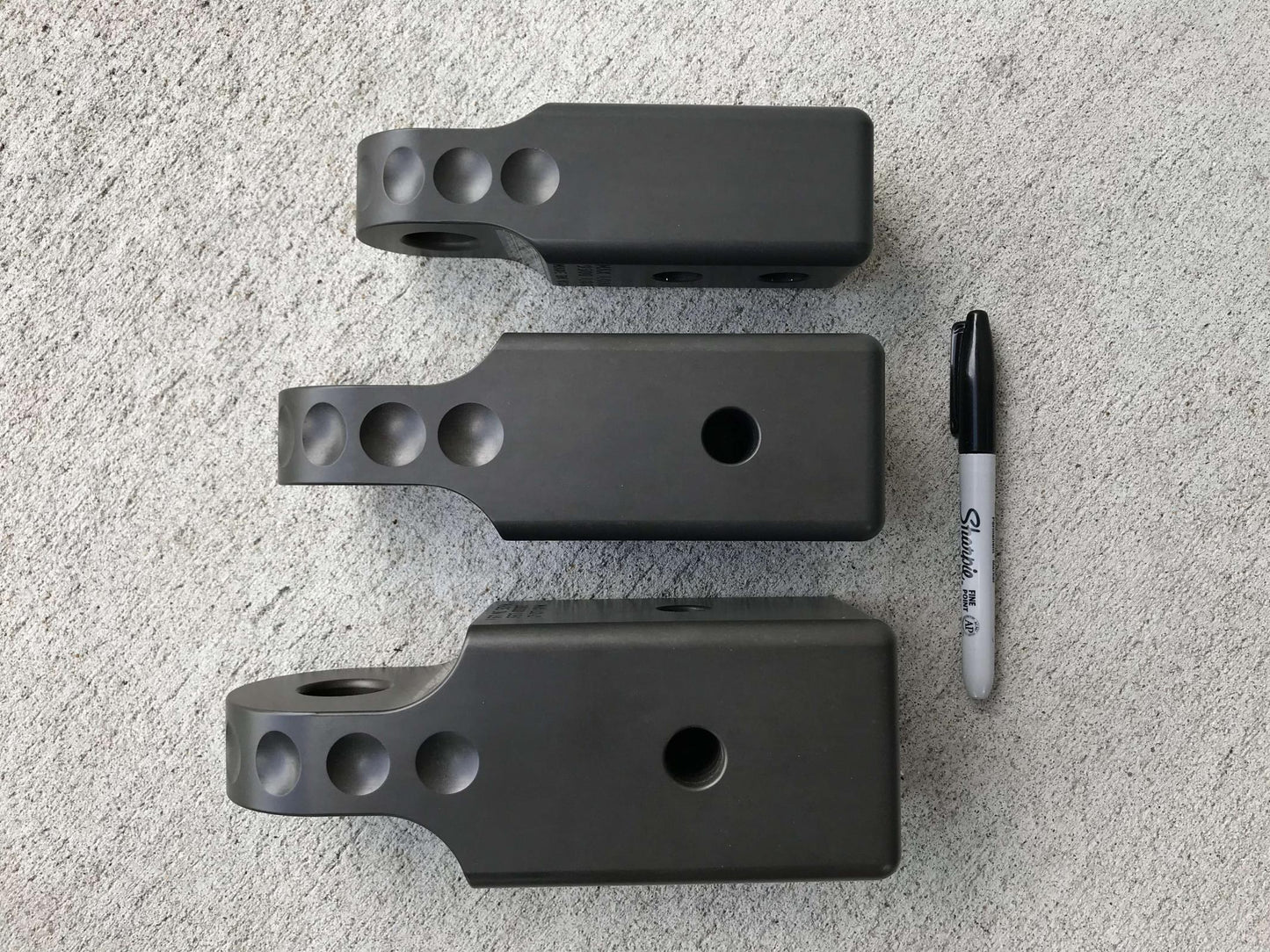 HitchLink 3.0 Reciever Shackle Mount 3 Inch Receivers Anodized Gray Factor 55-7