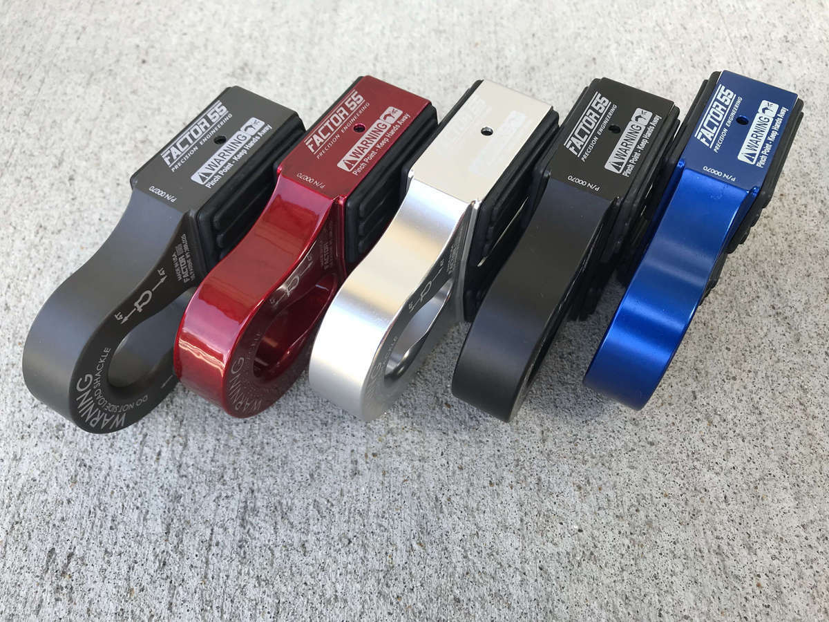 FlatLink XTV Winch Shackle Mount Gray Factor 55-6