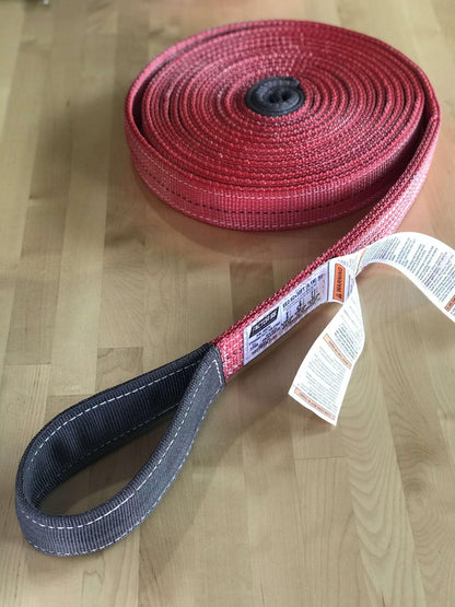 30 Foot Tow Strap Standard Duty 30 Foot x 2 Inch Red Factor 55-5