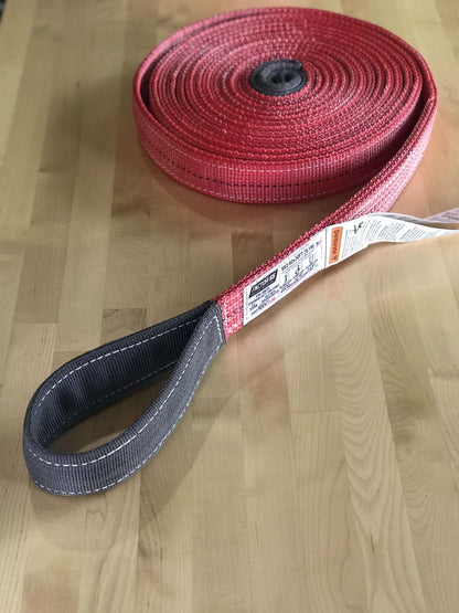 30 Foot Tow Strap Standard Duty 30 Foot x 2 Inch Red Factor 55-6