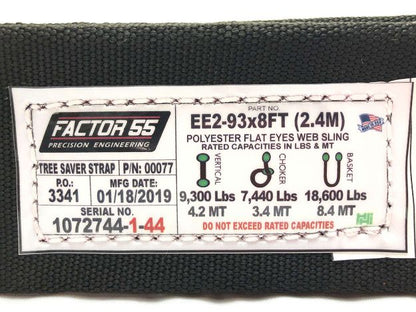 Tree Saver Strap 8 Foot x 3.0 Inch Factor 55-2