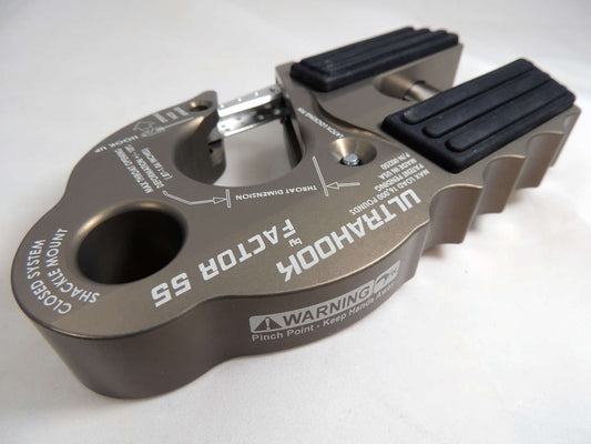 Factor 55 UltraHook Winch Hook W/Shackle Mount Factor 55
