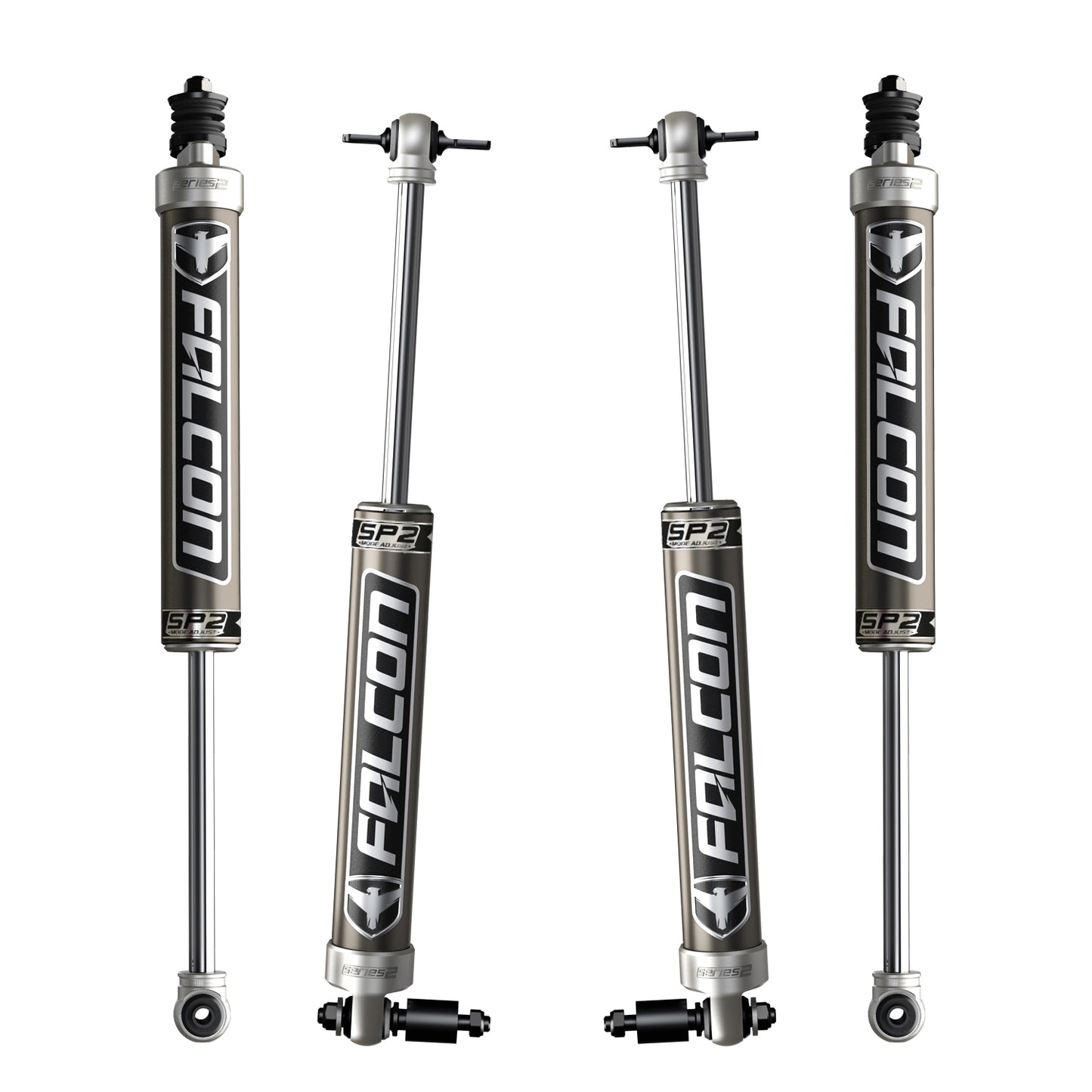 07-18 Jeep Wrangler JK 4 Door SP2 2.1 Monotube Shock Kit 1.5-2.5 Inch Lift Falcon Shocks
