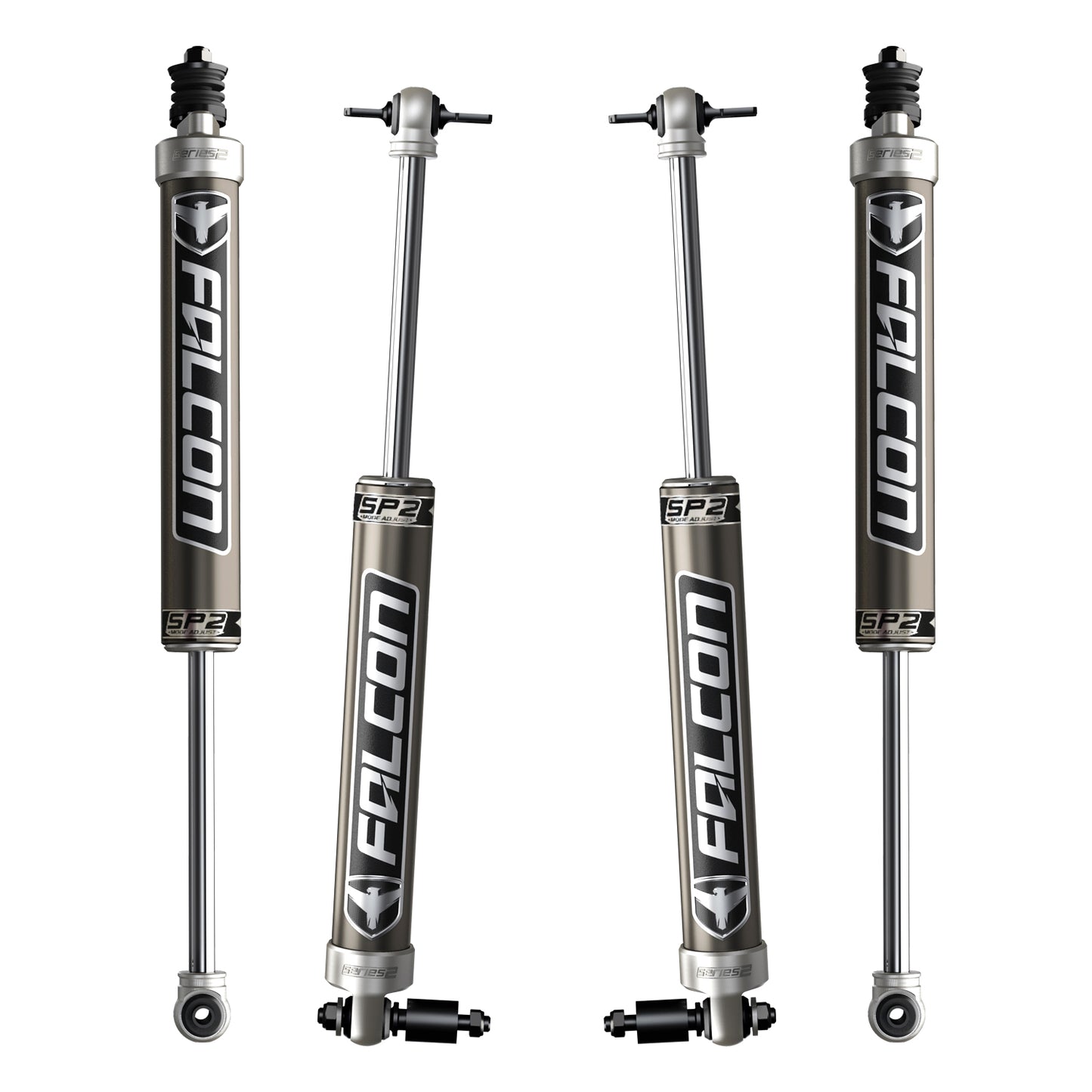 07-18 Jeep Wrangler JK 4 Door SP2 2.1 Monotube Shock Kit 3-3.5 Inch Lift Falcon Shocks