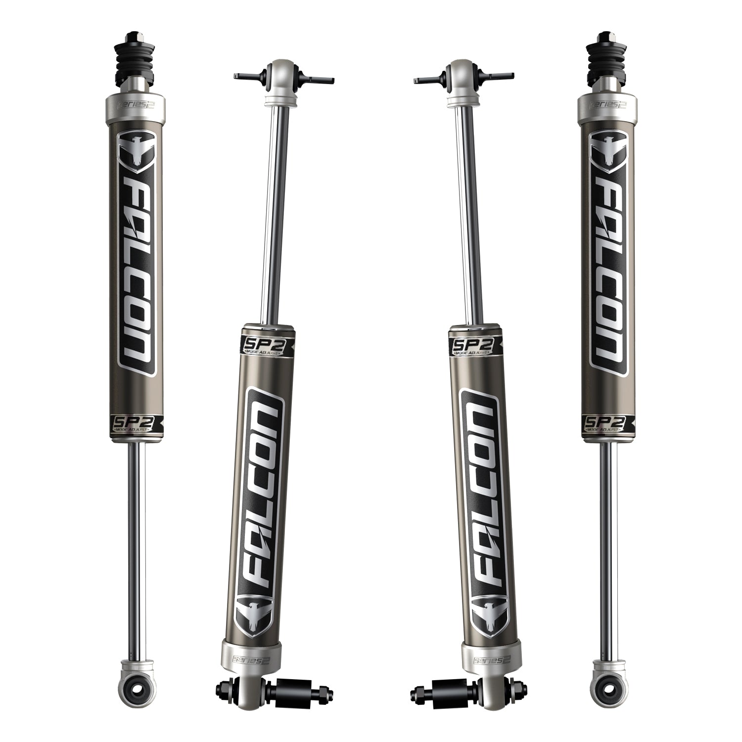 07-18 Jeep Wrangler JK 4 Door SP2 2.1 Monotube Shock Kit 3-3.5 Inch Lift Falcon Shocks